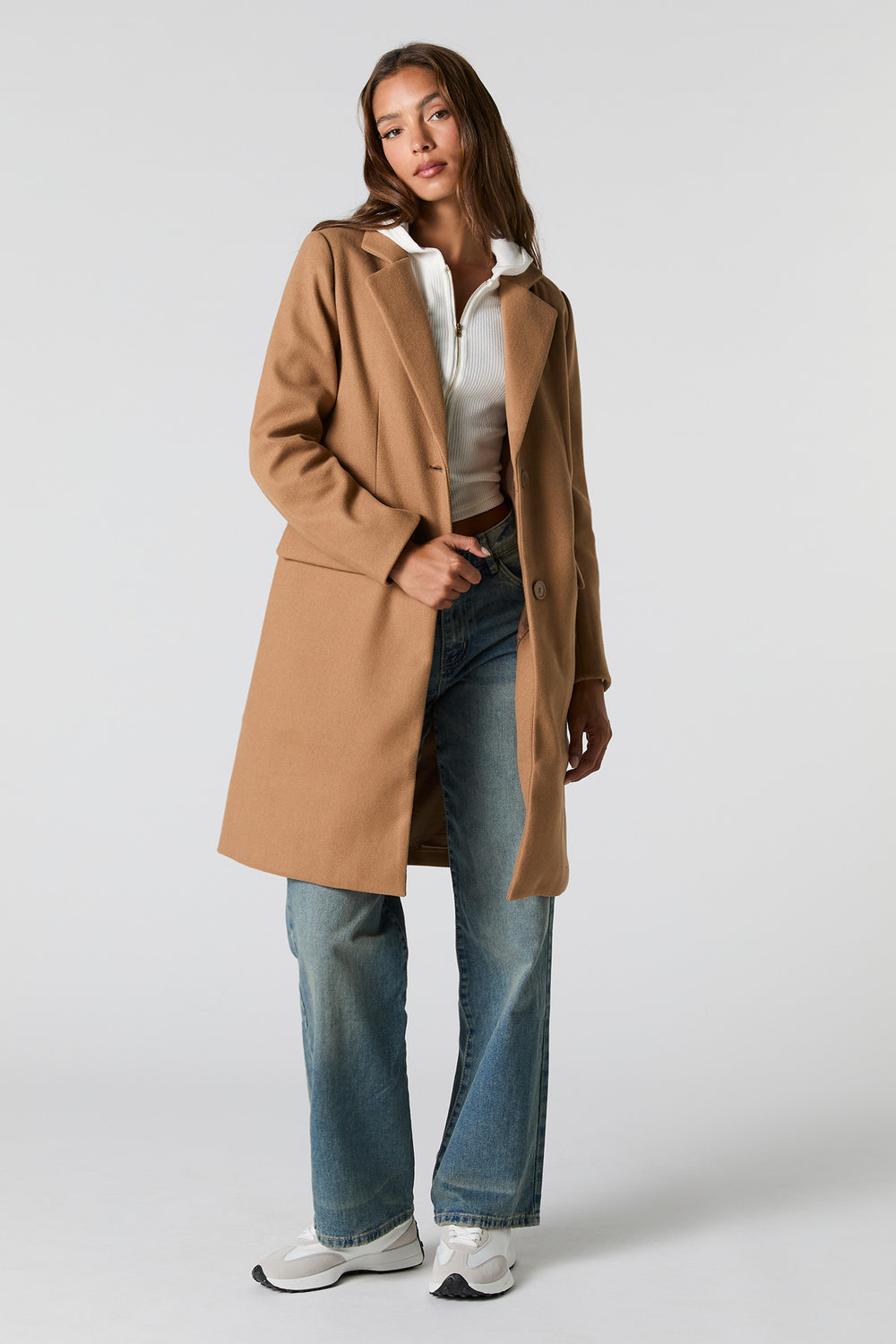 Collared Double Button Coat Collared Double Button Coat 7