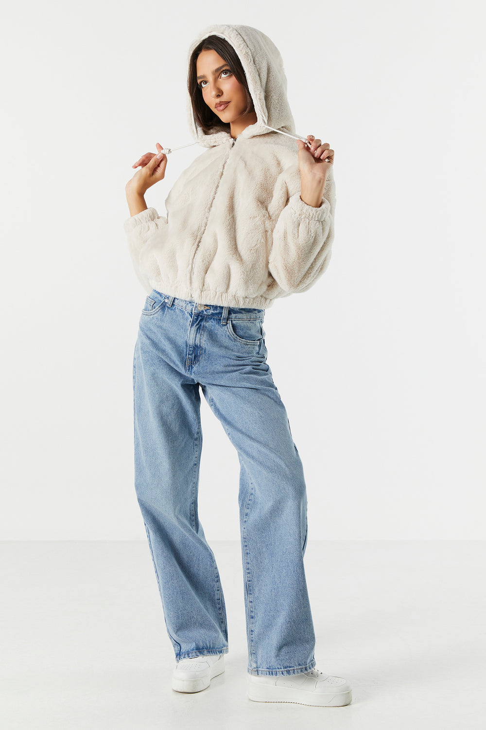 Faux Fur Bomber Jacket Faux Fur Bomber Jacket 9