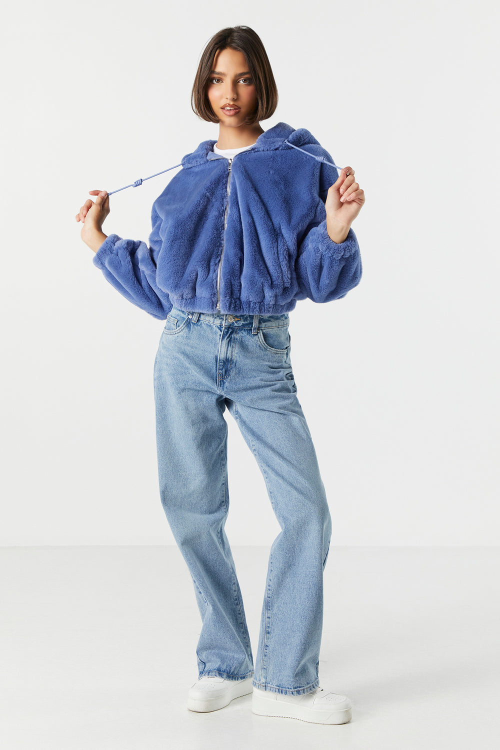 Faux Fur Bomber Jacket Faux Fur Bomber Jacket 3