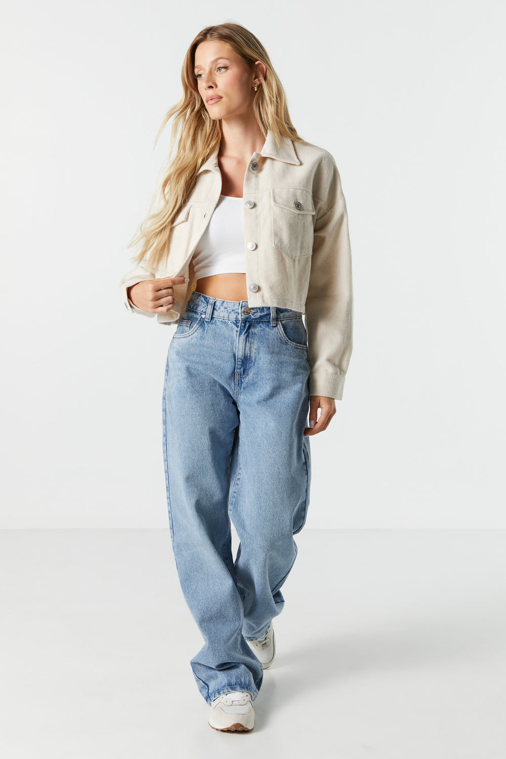 Button-Up Cropped Shacket Button-Up Cropped Shacket 4