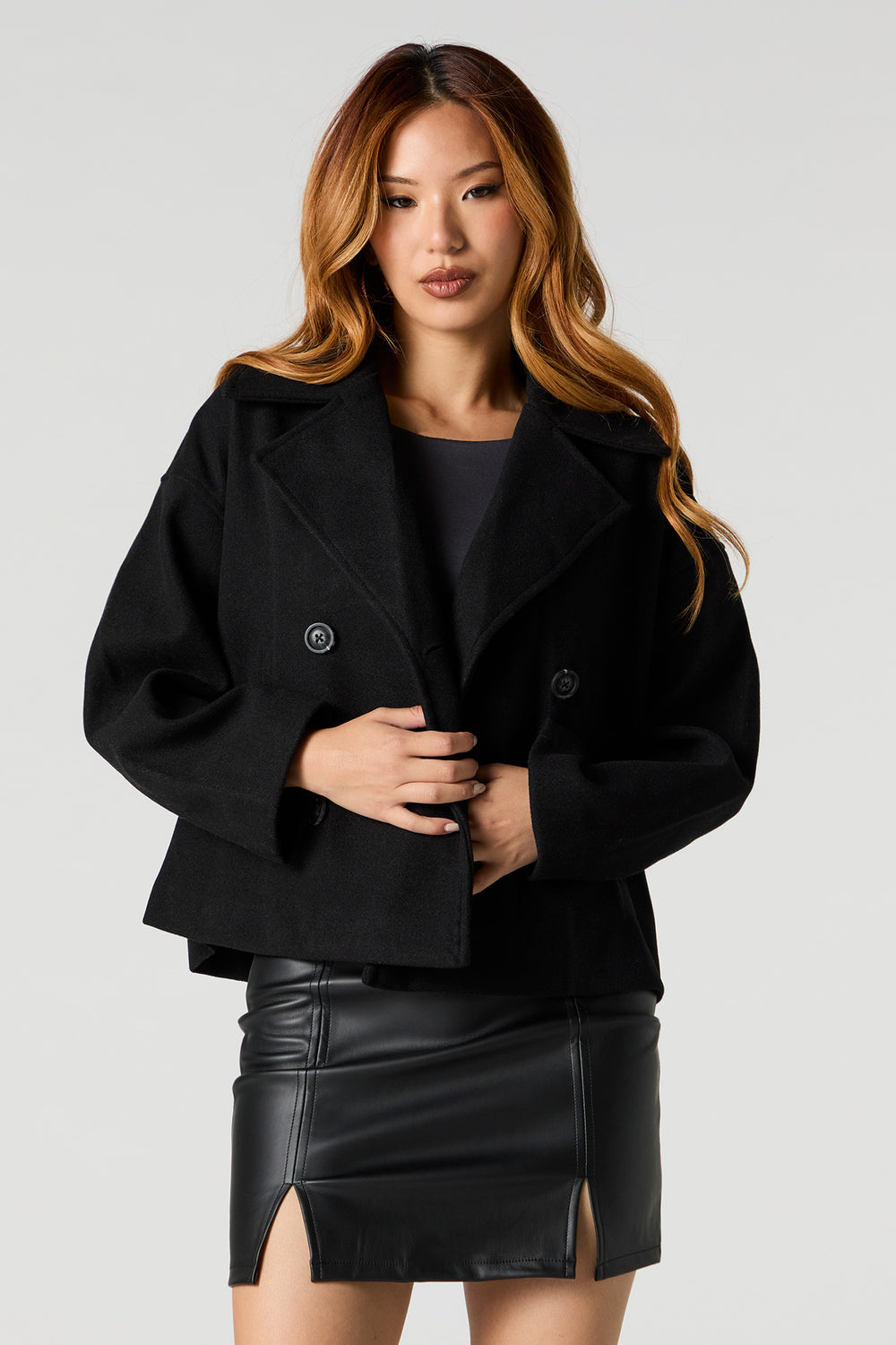 Collared Short Coat Collared Short Coat 4