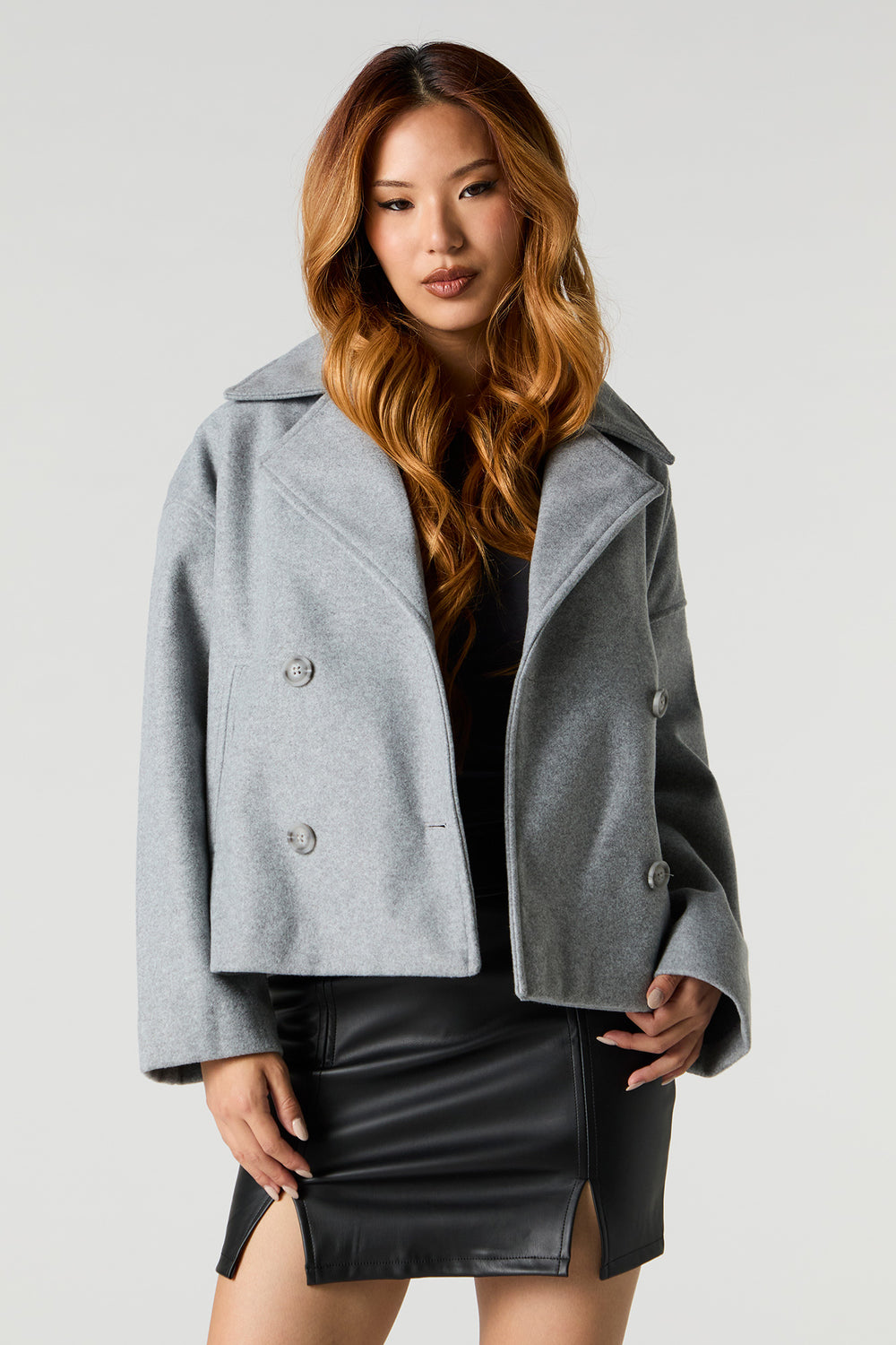 Collared Short Coat Collared Short Coat 1