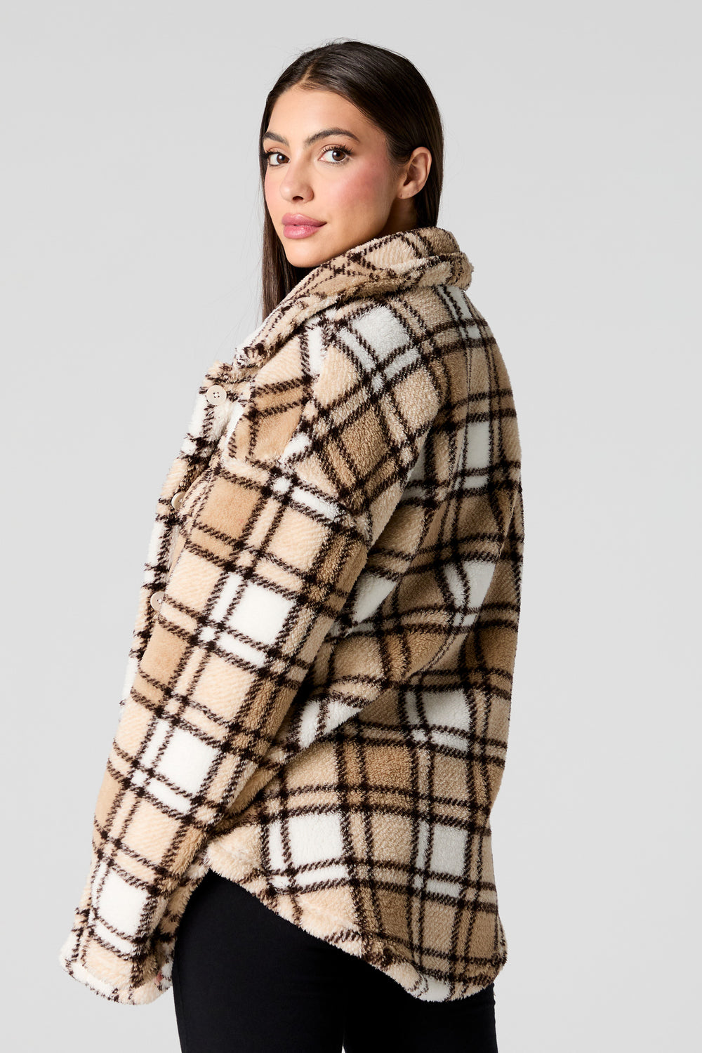 Sherpa Plaid Shacket Sherpa Plaid Shacket 5