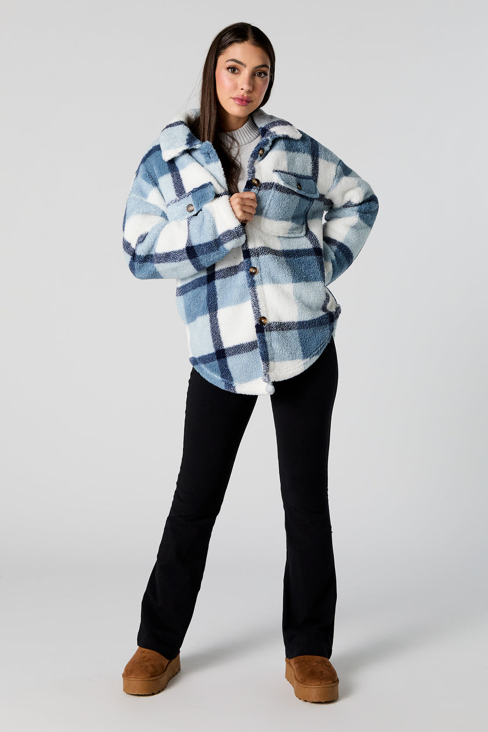 Sherpa Plaid Shacket Sherpa Plaid Shacket 9