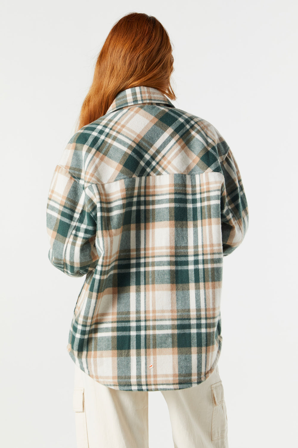 Grey and Blue Plaid Sherpa Flannel Grey and Blue Plaid Sherpa Flannel 14
