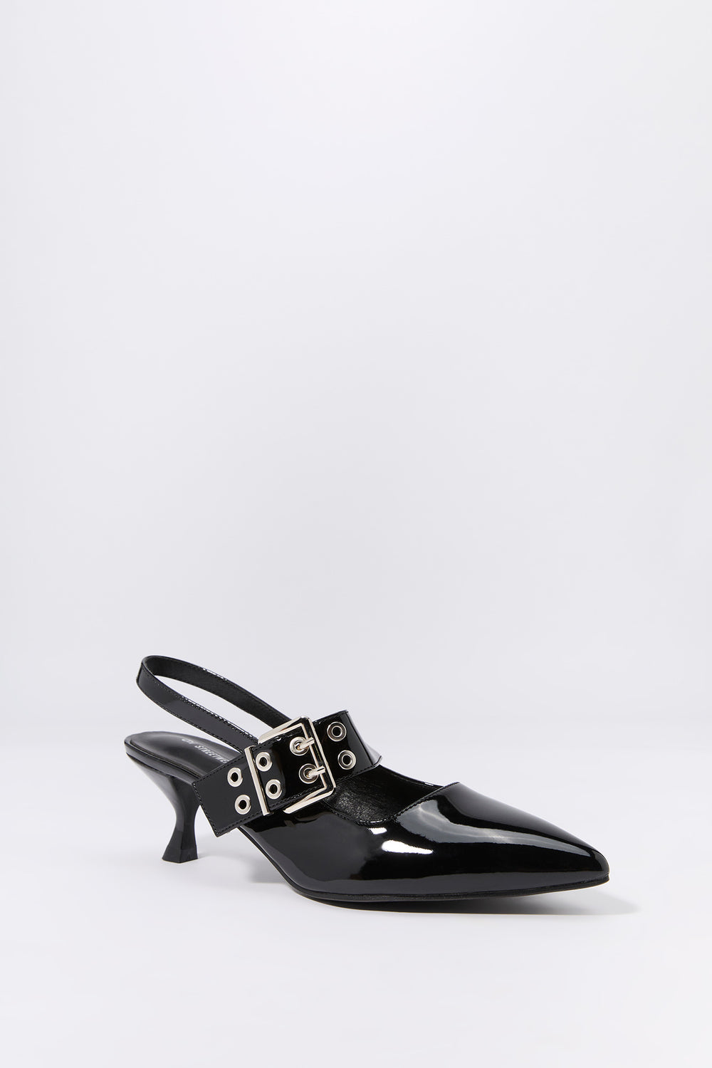 Slingback Buckled Kitten Heel Slingback Buckled Kitten Heel 6