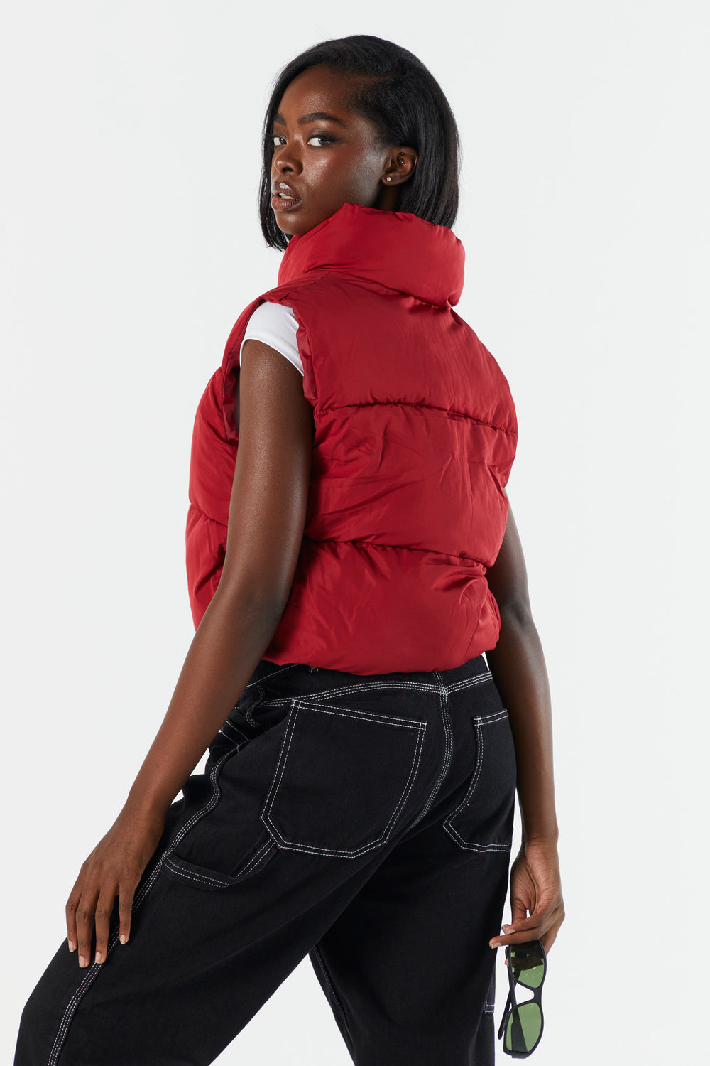 Cropped Puffer Vest Cropped Puffer Vest 23