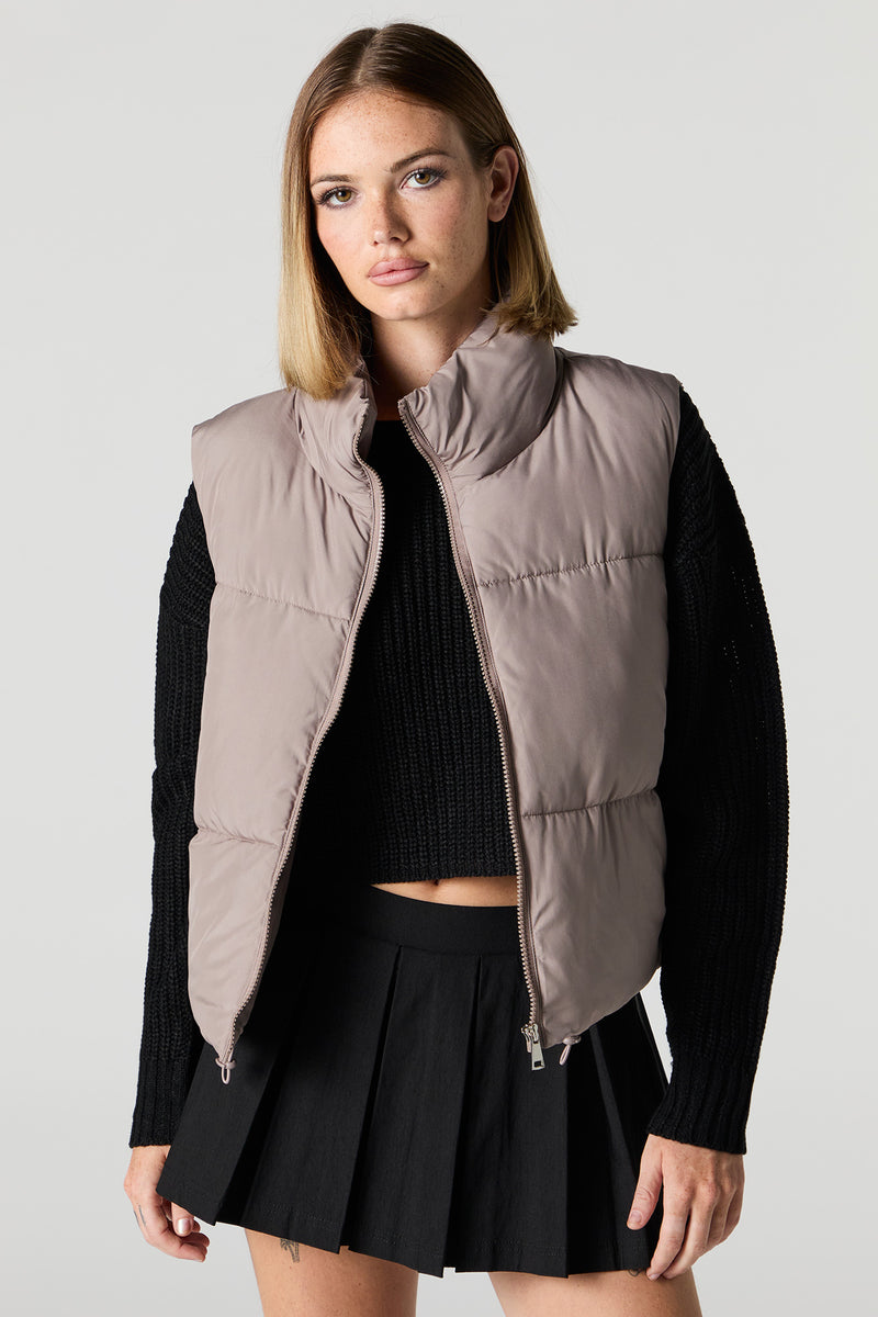 Toggle Hem Puffer Vest