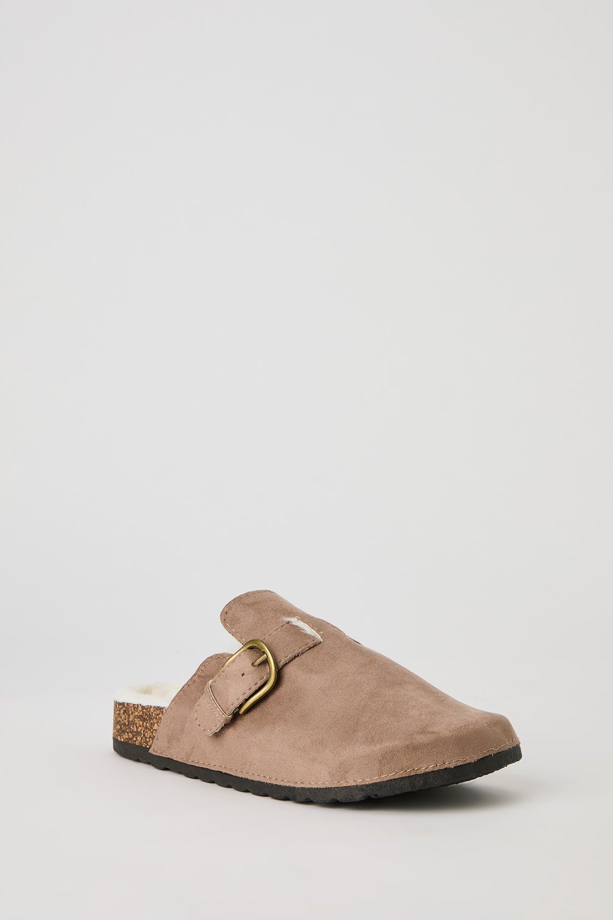 Alt View 2. Faux Fur Lined Clogs - Sand