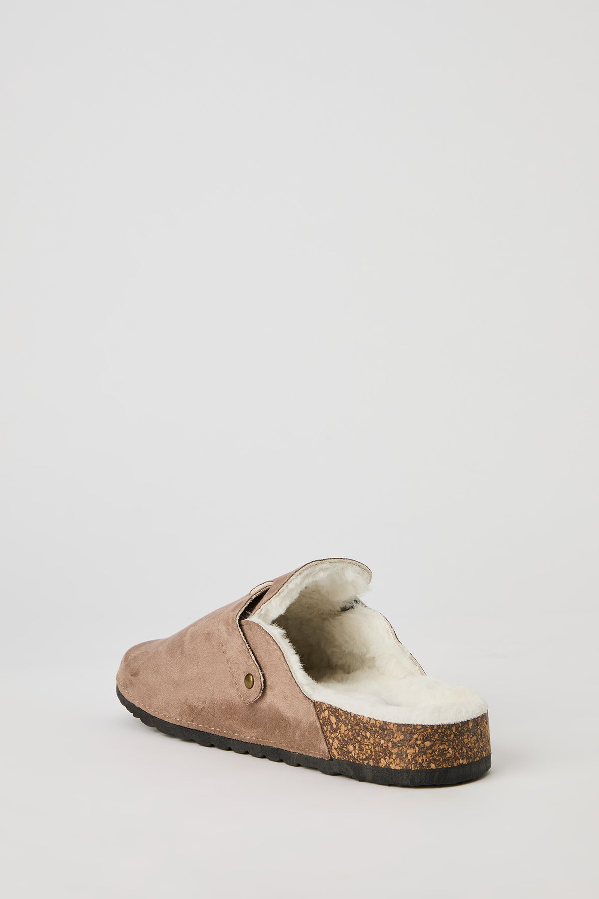 Alt View 3. Faux Fur Lined Clogs - Sand