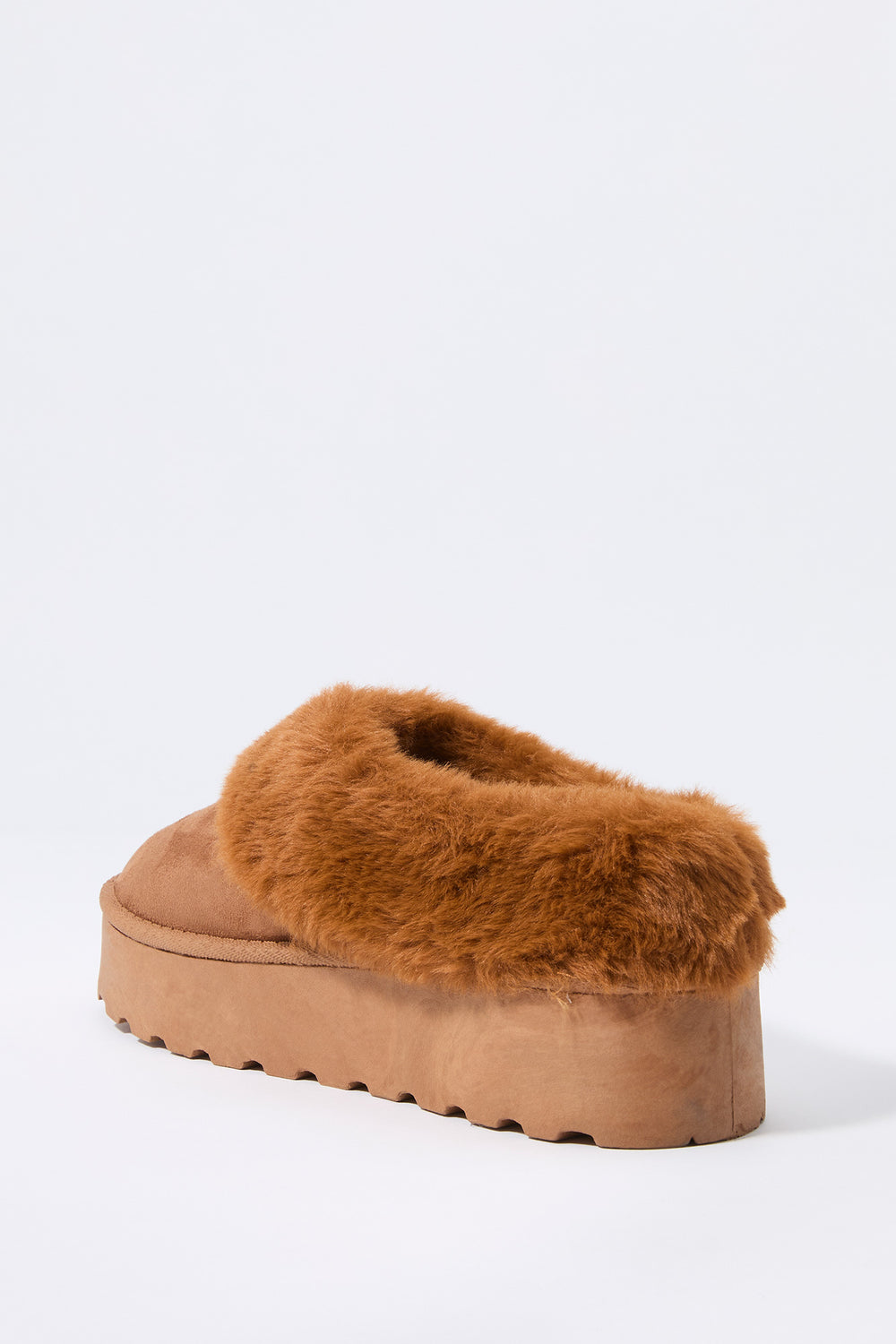 Faux Fur Collared Platform Slipper Bootie Faux Fur Collared Platform Slipper Bootie 10