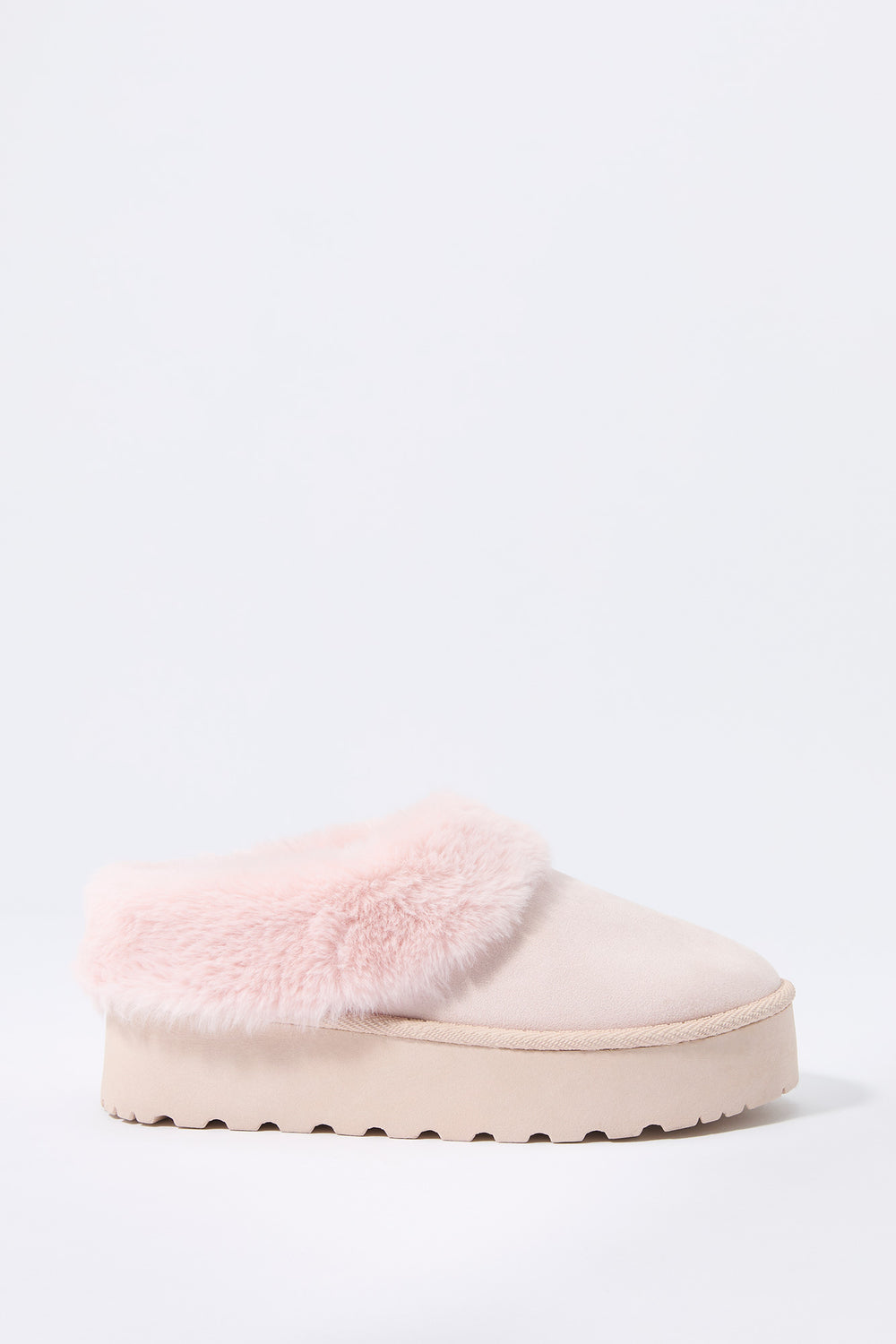 Faux Fur Collared Platform Slipper Bootie Faux Fur Collared Platform Slipper Bootie 11