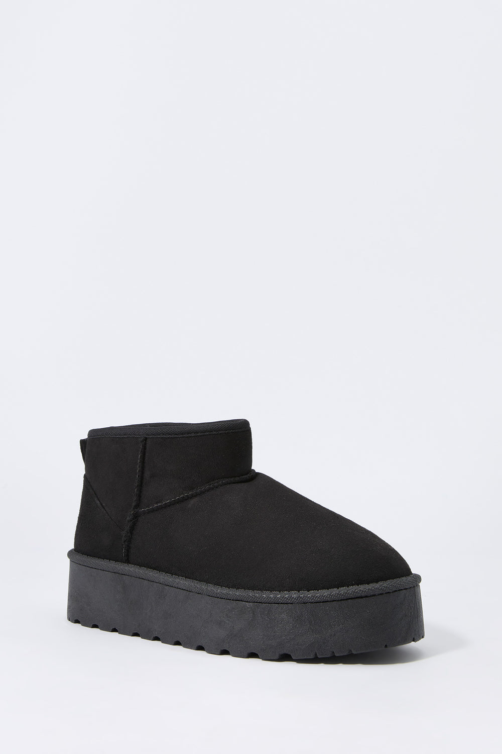 Faux Suede Platform Ankle Boot Faux Suede Platform Ankle Boot 6