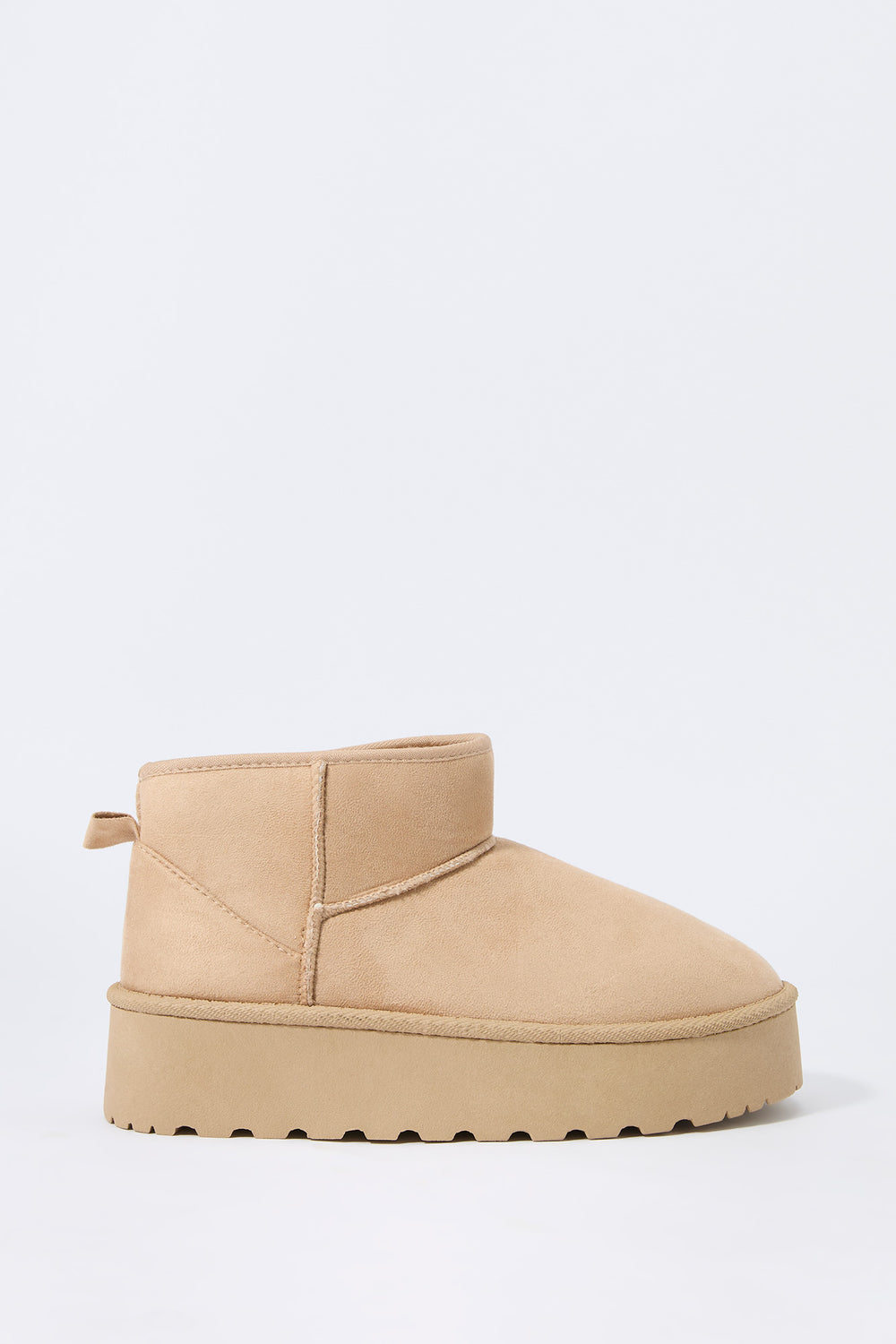 Faux Suede Platform Ankle Boot Faux Suede Platform Ankle Boot 10