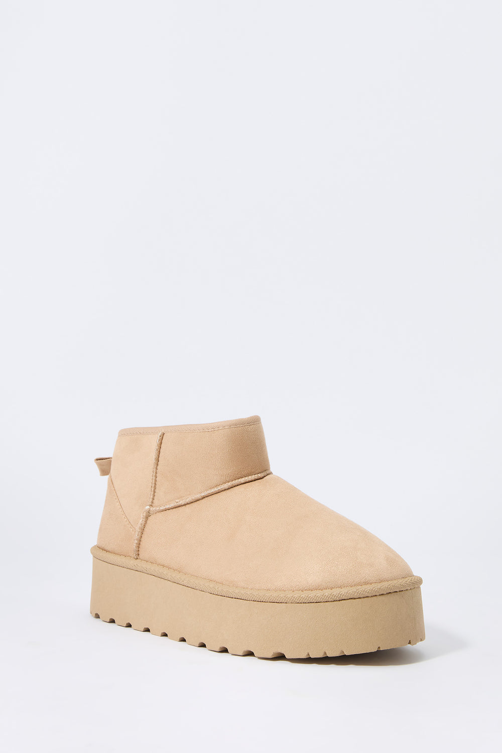 Faux Suede Platform Ankle Boot Faux Suede Platform Ankle Boot 11