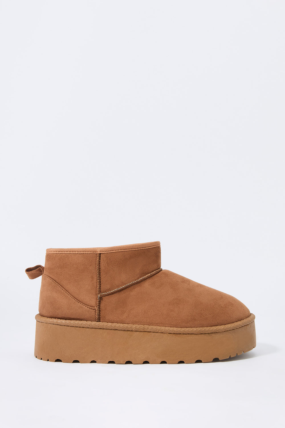 Faux Suede Platform Ankle Boot Faux Suede Platform Ankle Boot 14