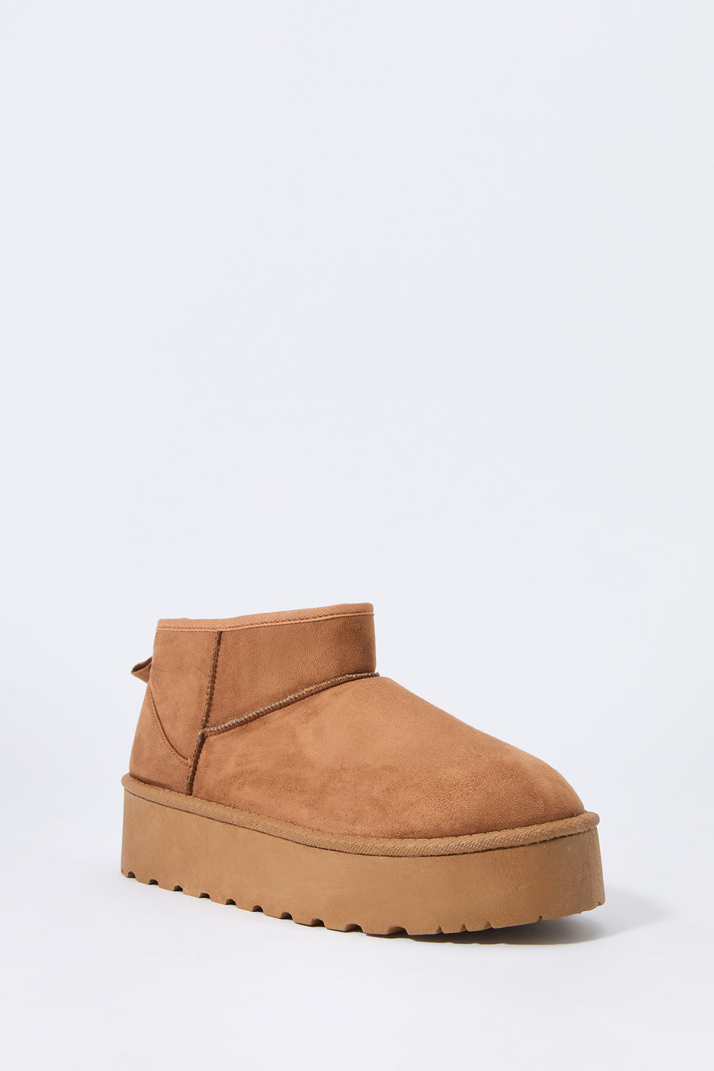 Faux Suede Platform Ankle Boot Faux Suede Platform Ankle Boot 15