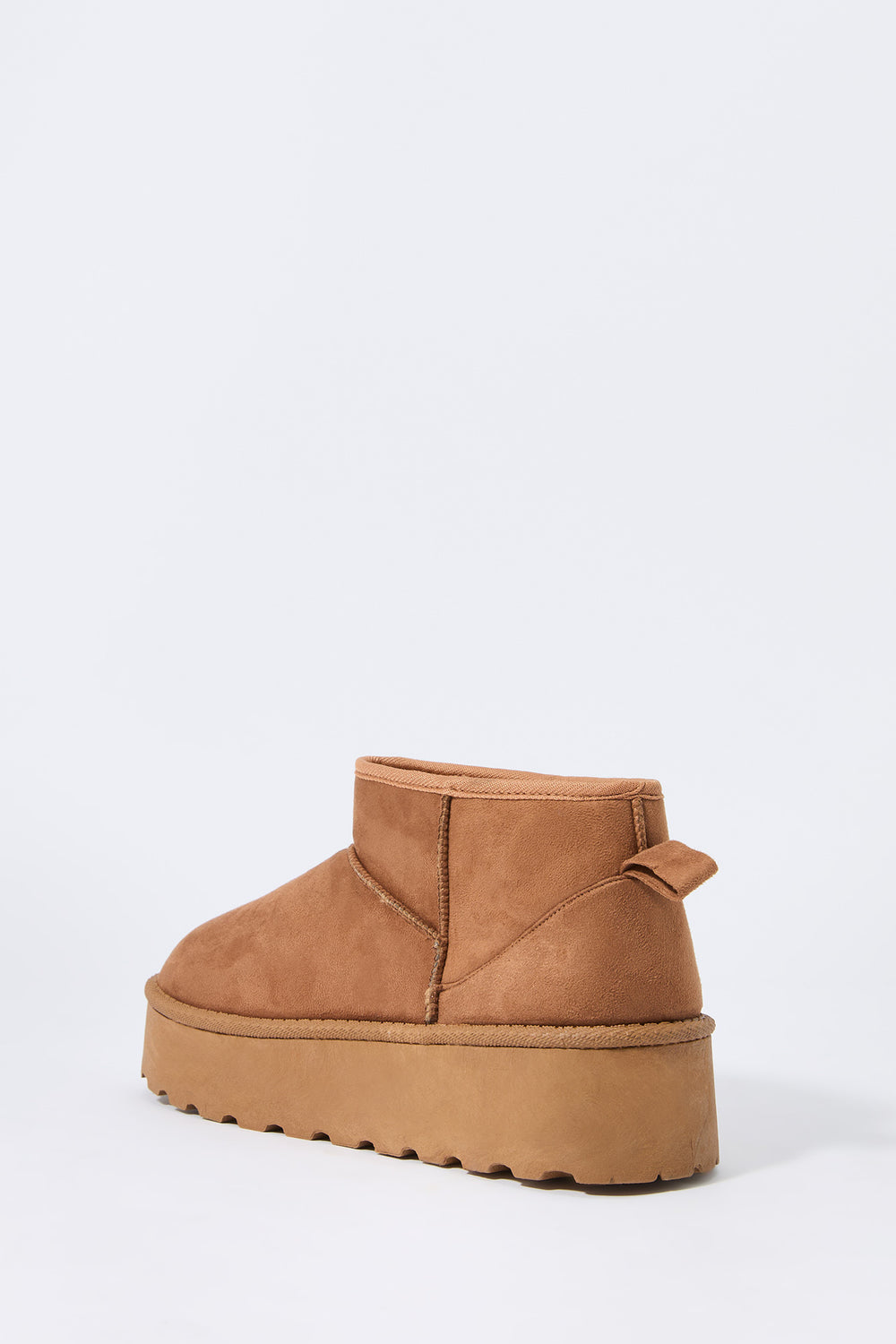 Faux Suede Platform Ankle Boot Faux Suede Platform Ankle Boot 16