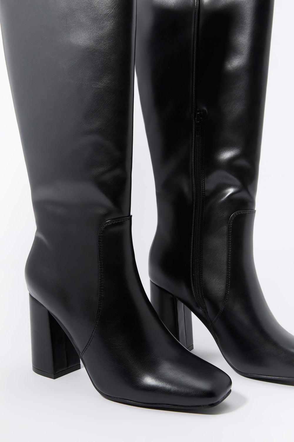 Knee High Square Toe Boots Knee High Square Toe Boots 8