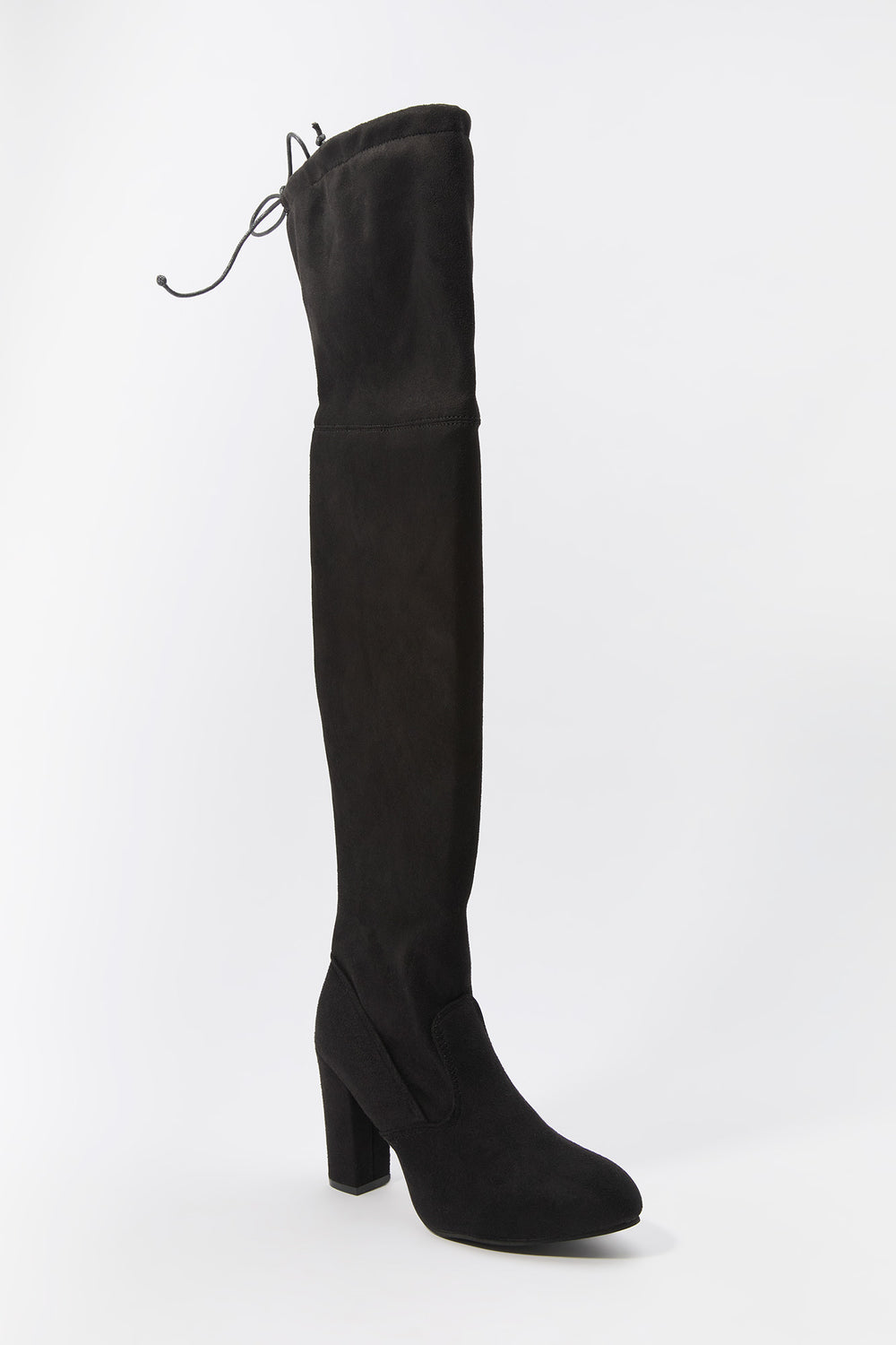 Self Tie Over the Knee Heeled Boot Self Tie Over the Knee Heeled Boot 2