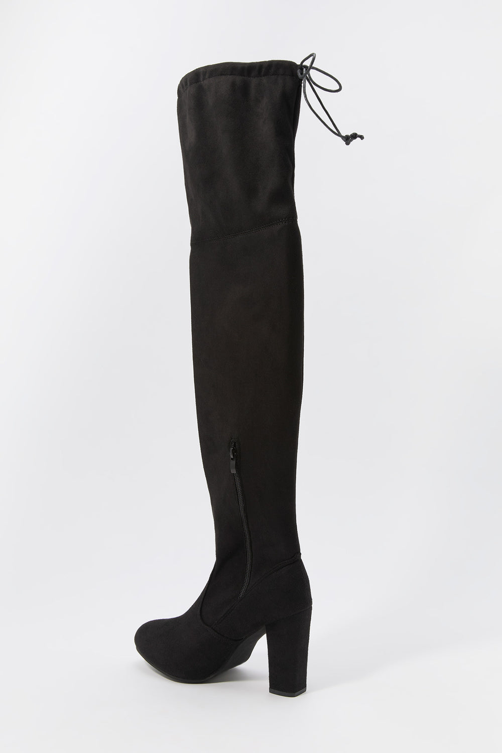 Self Tie Over the Knee Heeled Boot Self Tie Over the Knee Heeled Boot 3