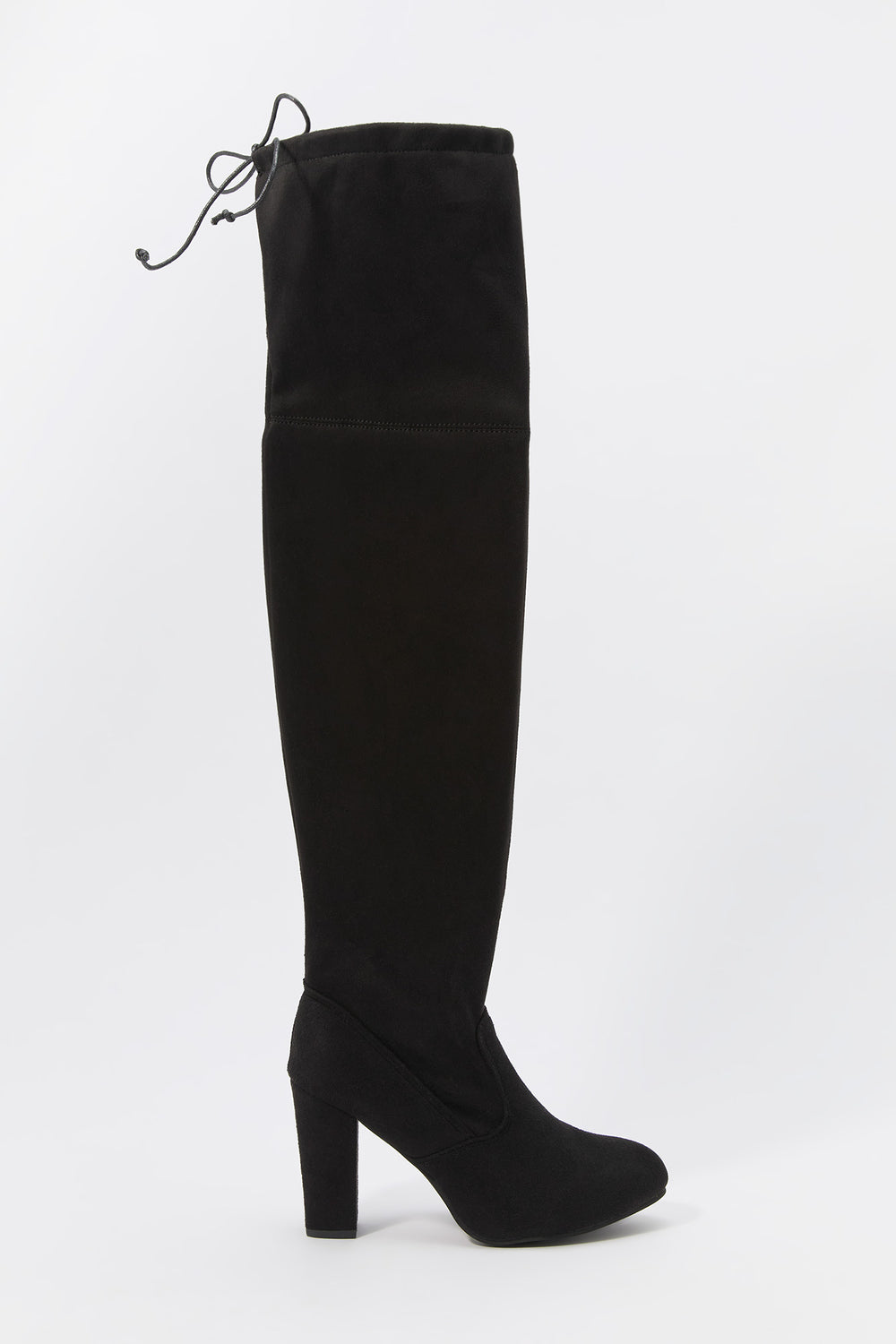 Self Tie Over the Knee Heeled Boot Self Tie Over the Knee Heeled Boot 1