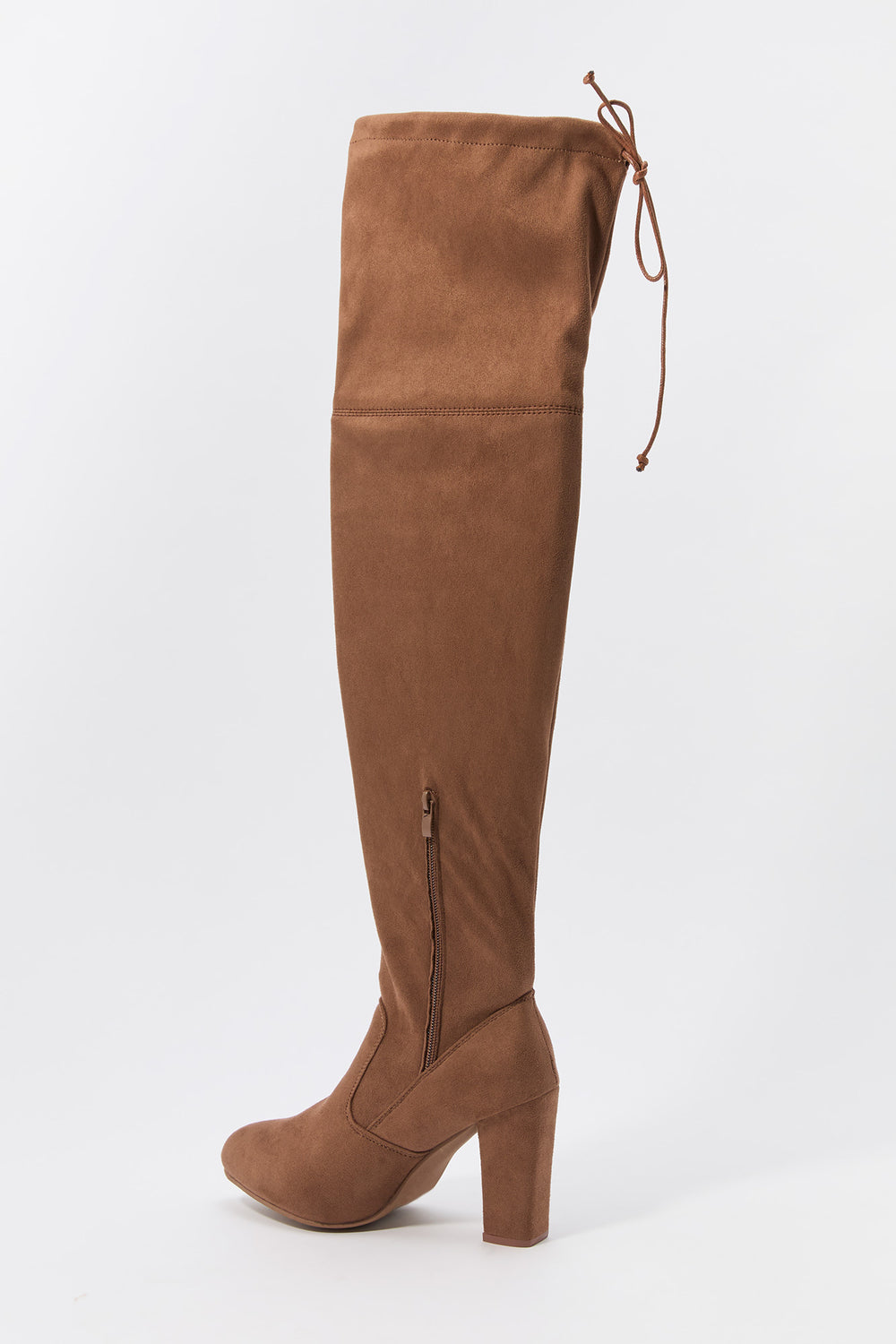 Self Tie Over the Knee Heeled Boot Self Tie Over the Knee Heeled Boot 6