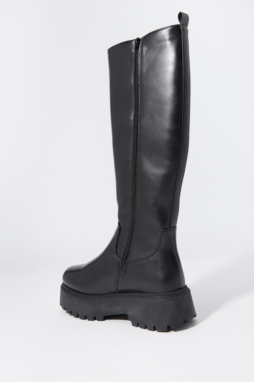 Faux Leather Knee High Platform Boot Faux Leather Knee High Platform Boot 3