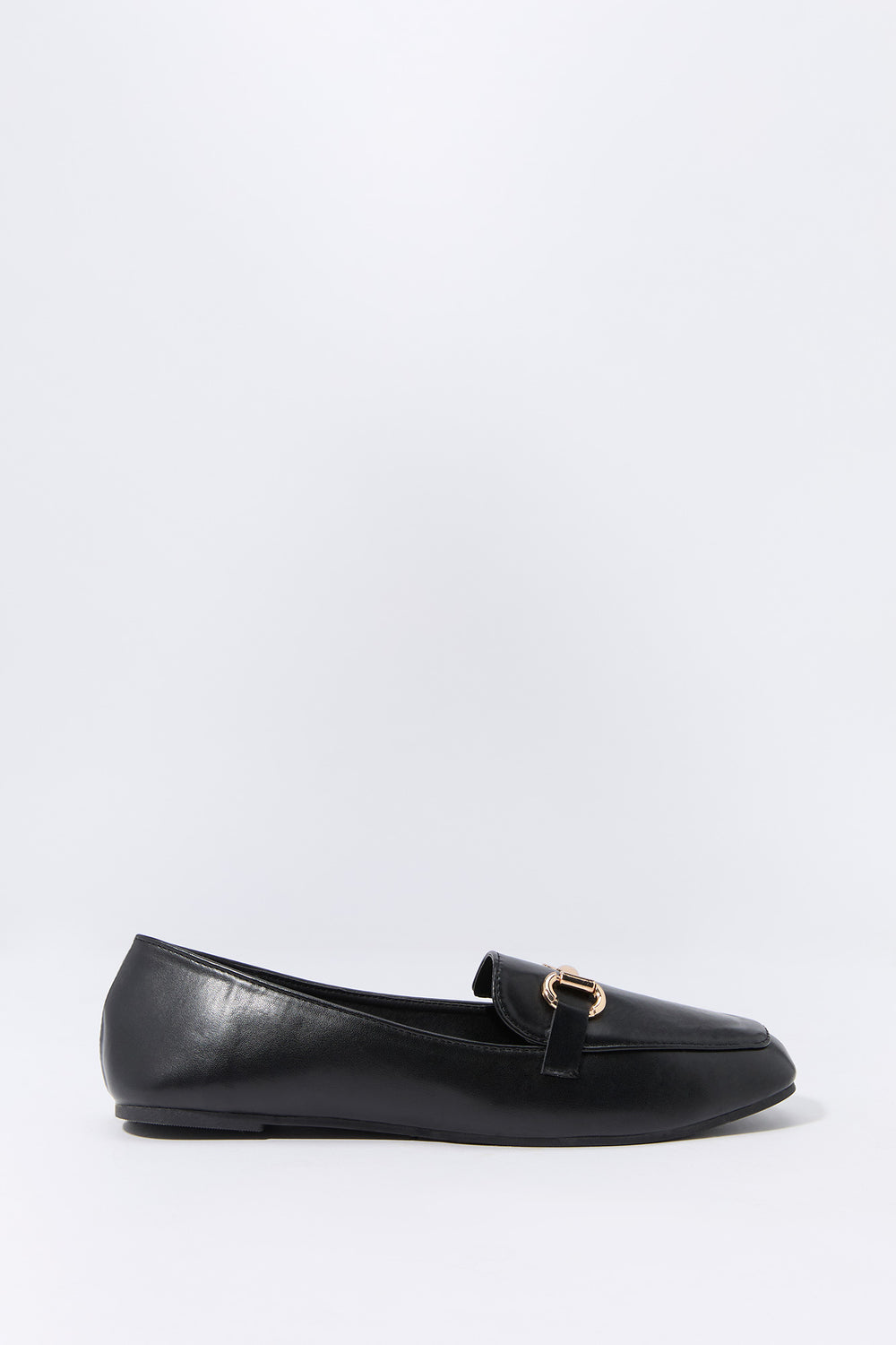 Faux Leather Metal Clasp Loafer Faux Leather Metal Clasp Loafer 5