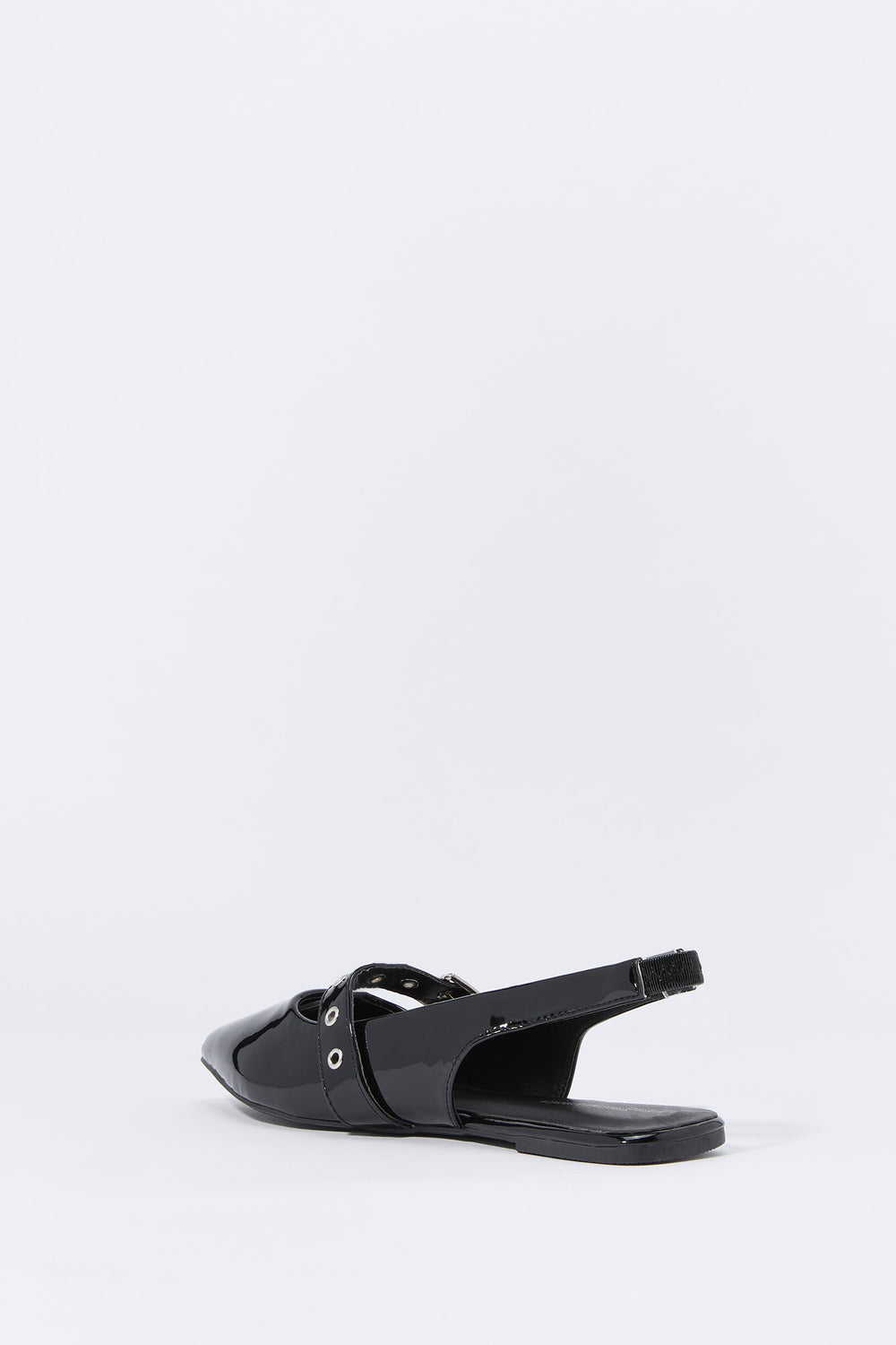 Faux Patent Leather Buckled Slingback Sandal Faux Patent Leather Buckled Slingback Sandal 7