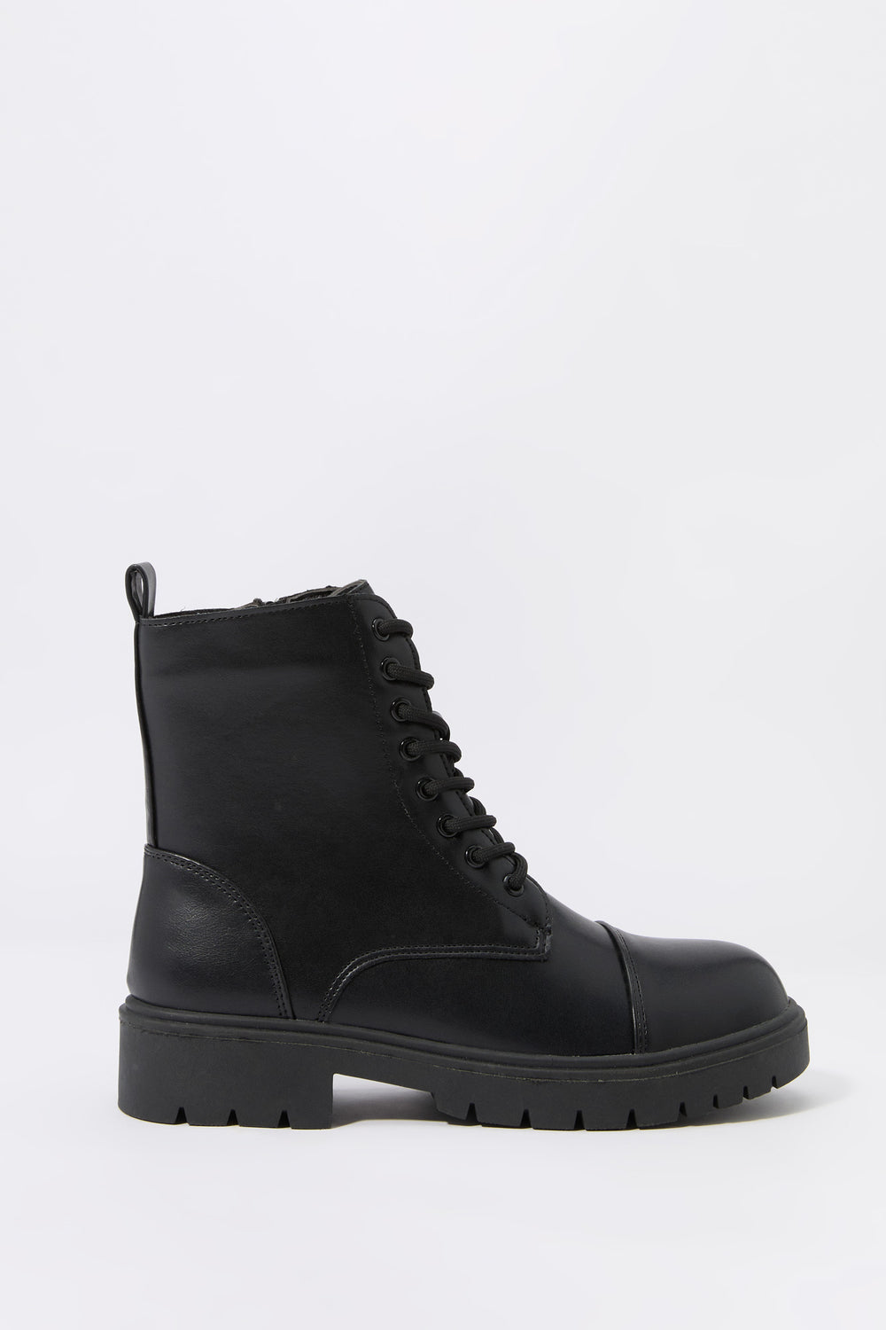 Faux Leather Lace Up Boot Faux Leather Lace Up Boot 1