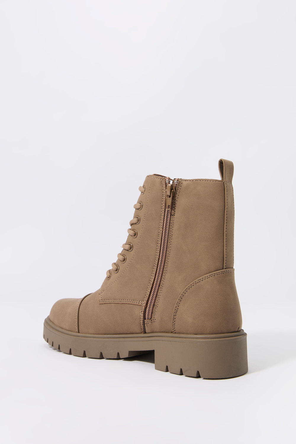 Faux Suede Lace Up Boot Faux Suede Lace Up Boot 3