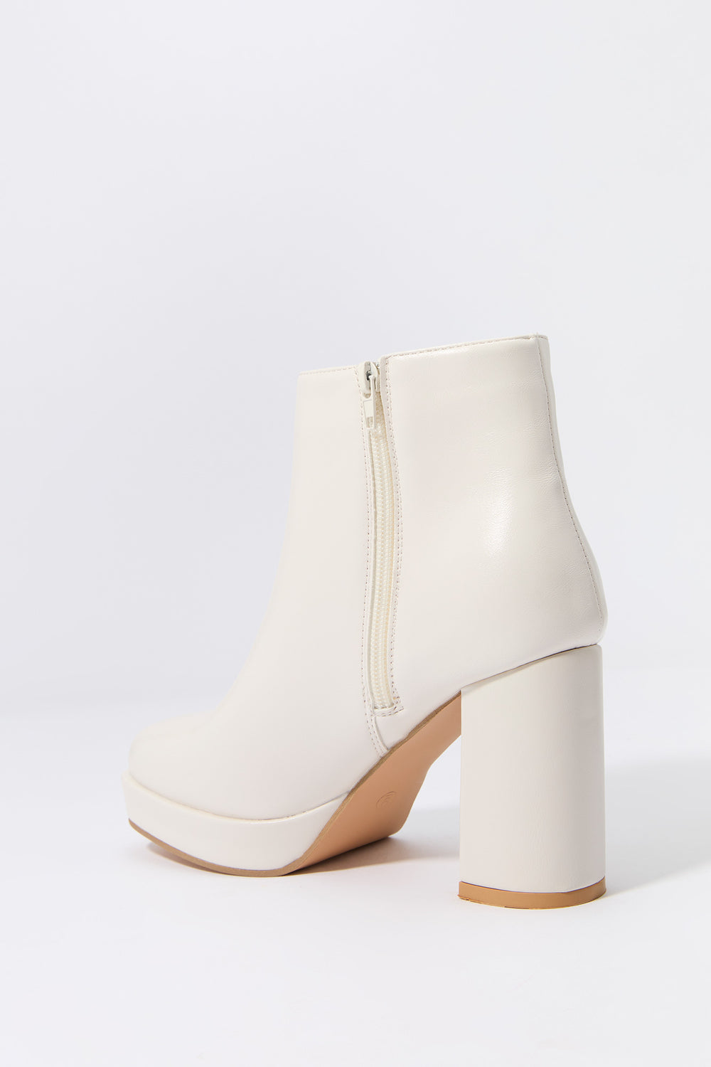 Faux Leather Platform Heeled Boot Faux Leather Platform Heeled Boot 3