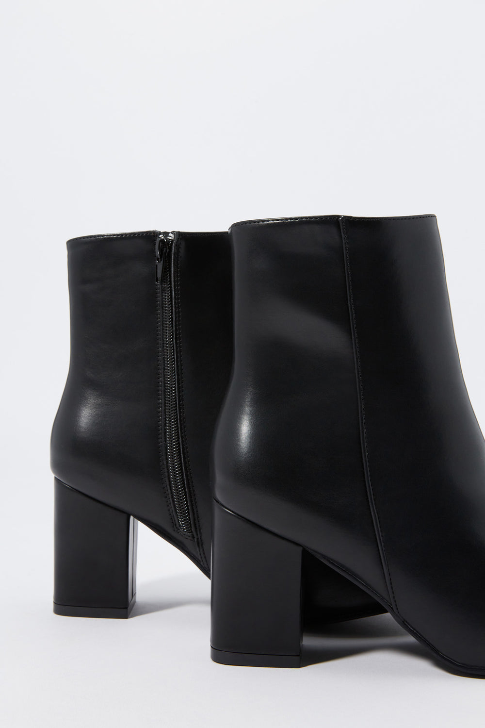 Faux-Leather Heeled Bootie Faux-Leather Heeled Bootie 5