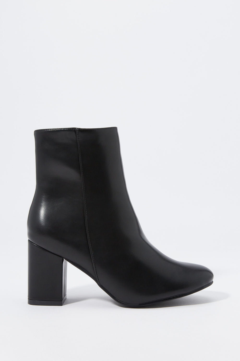 Faux-Leather Heeled Bootie Faux-Leather Heeled Bootie 2