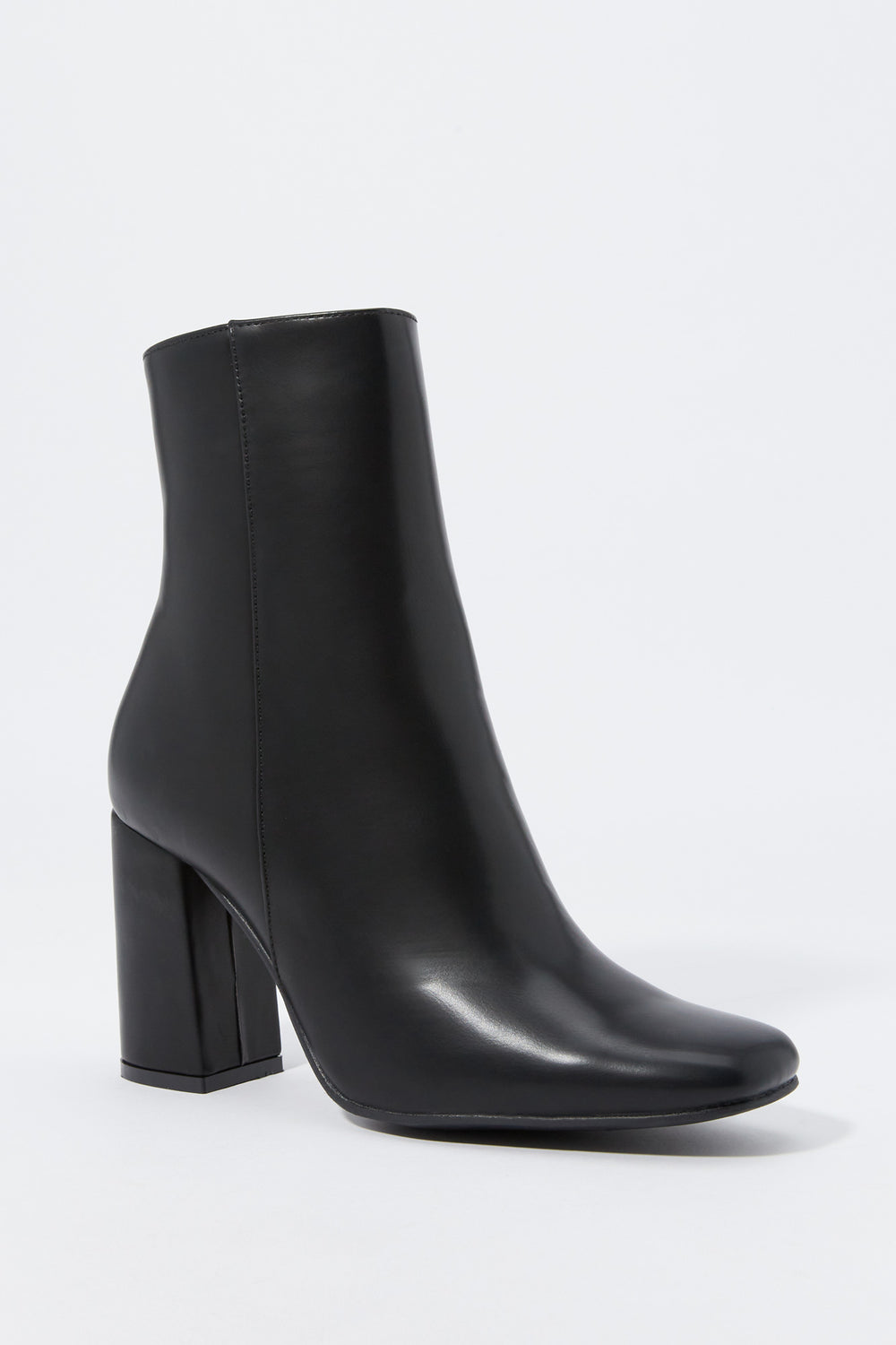 Faux-Leather Heeled Boot Faux-Leather Heeled Boot 2