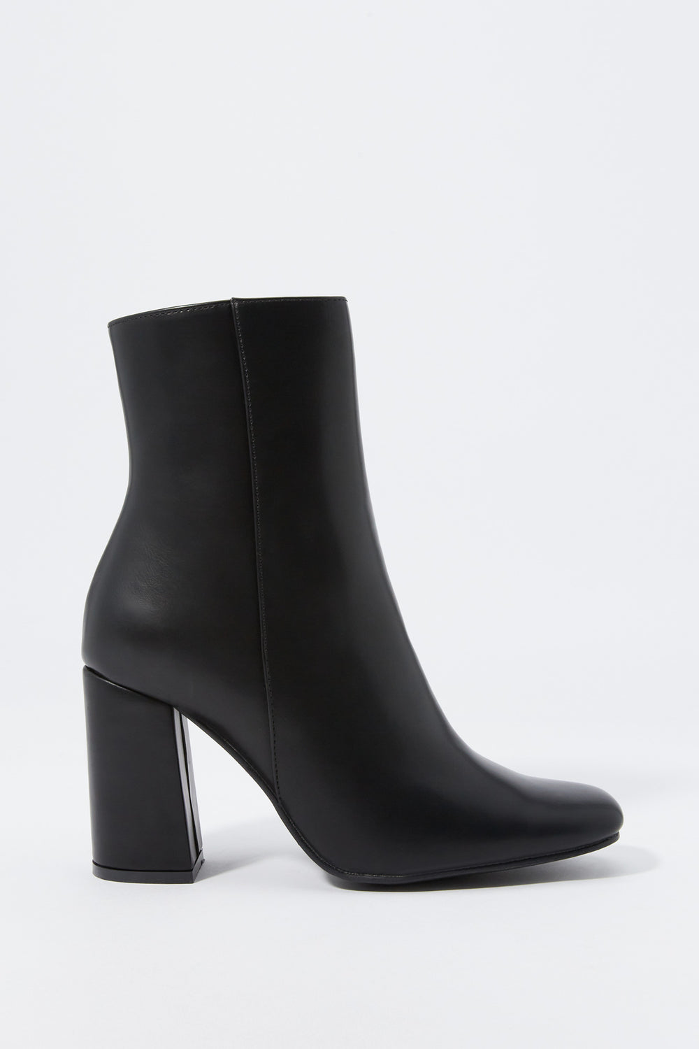 Faux-Leather Heeled Boot Faux-Leather Heeled Boot 1