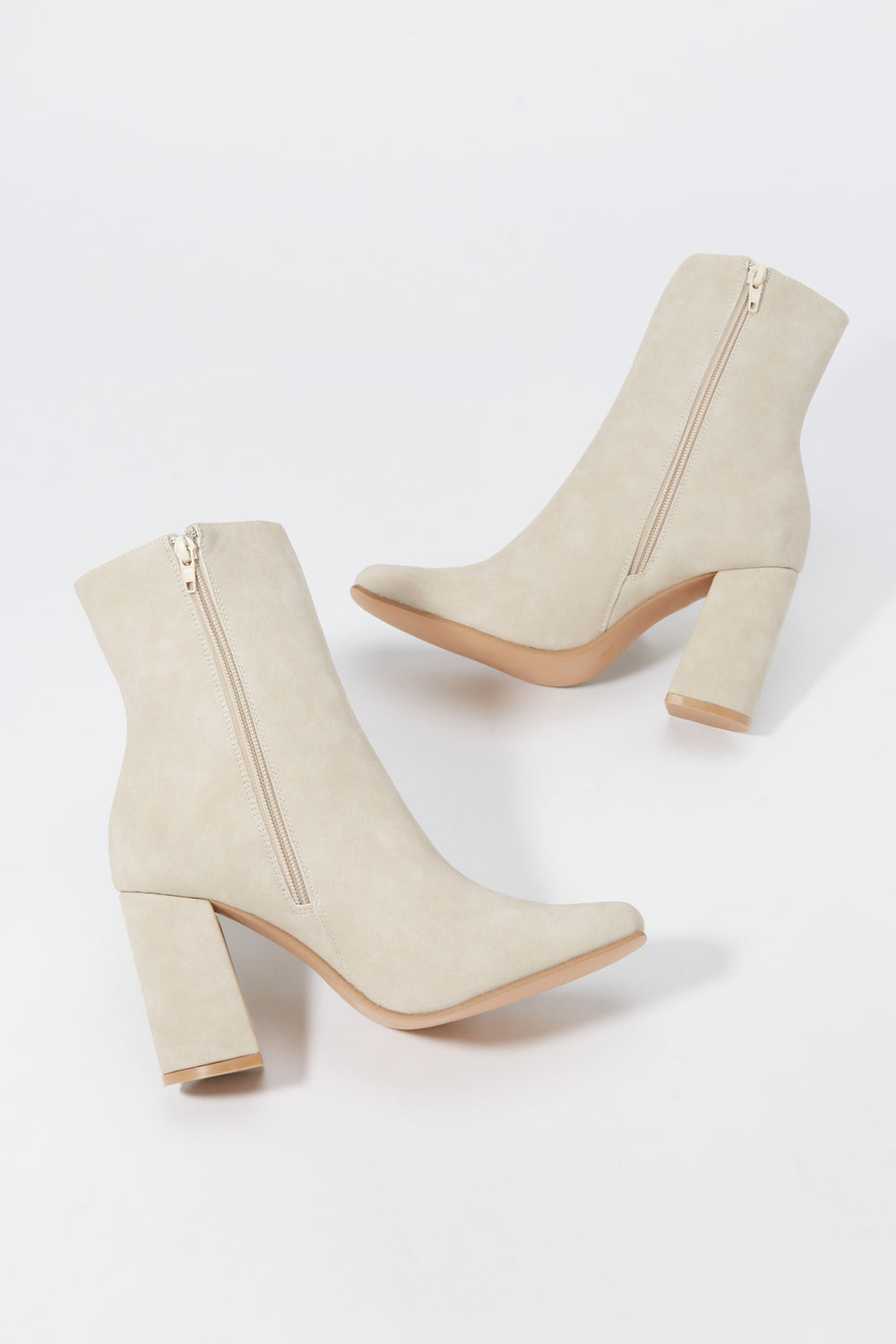 Faux-Suede Block Heel Boot Faux-Suede Block Heel Boot 4