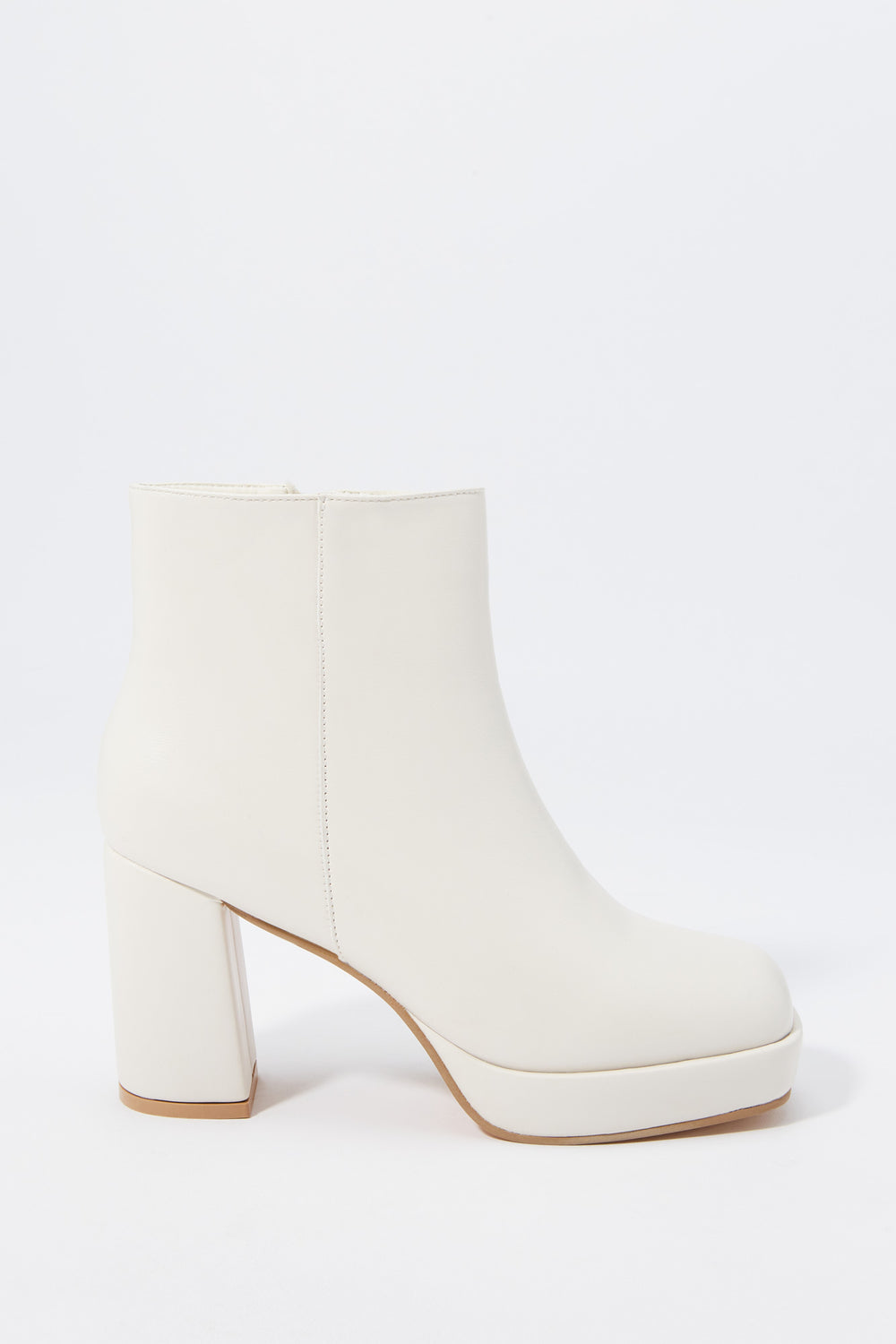 Faux-Leather Block Heel Boot Faux-Leather Block Heel Boot 5