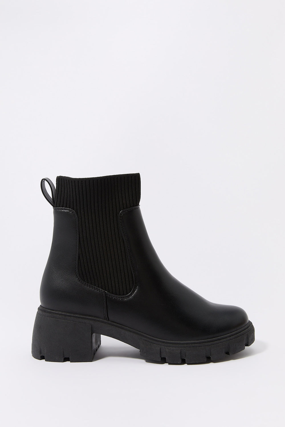 Ribbed Knit Gore Boot Ribbed Knit Gore Boot 6