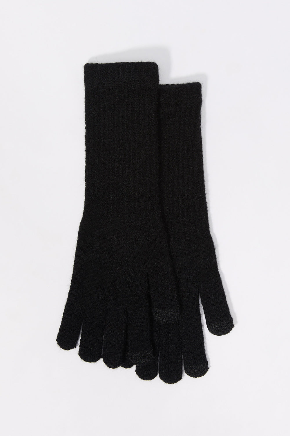 Ribbed Knit Touch Screen Long Gloves Ribbed Knit Touch Screen Long Gloves 3