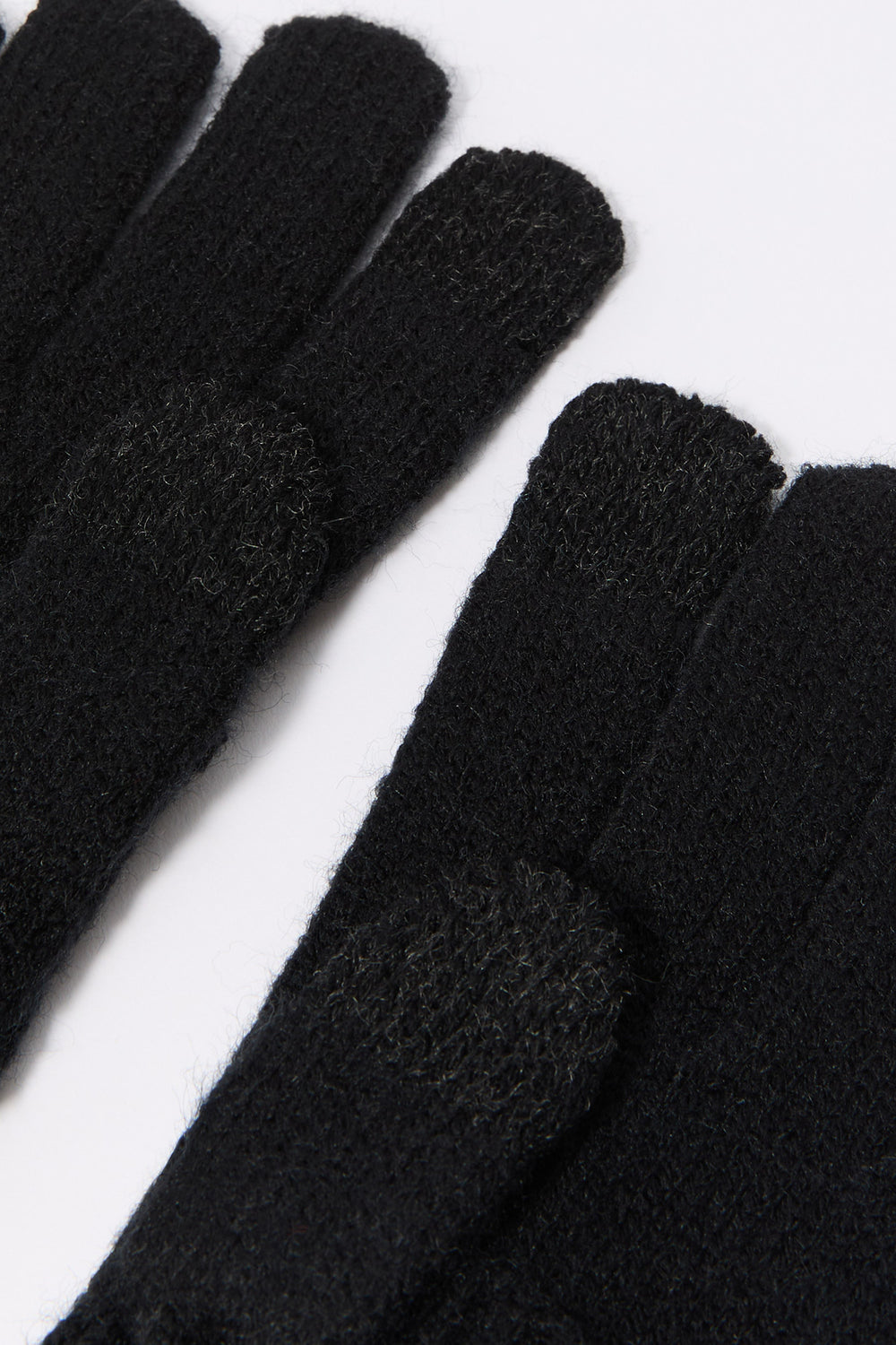 Ribbed Knit Overlay Touch Screen Gloves Ribbed Knit Overlay Touch Screen Gloves 4