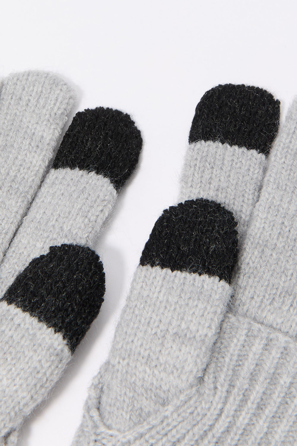 Ribbed Knit Overlay Touch Screen Gloves Ribbed Knit Overlay Touch Screen Gloves 6