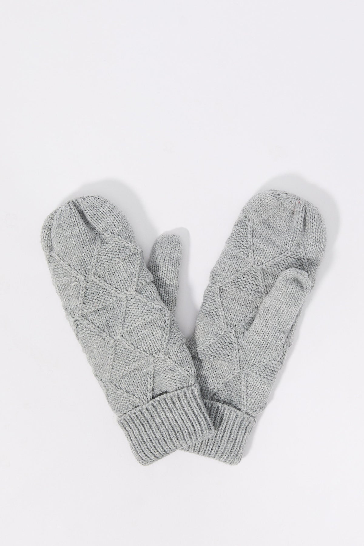 Diamond Knit Mittens