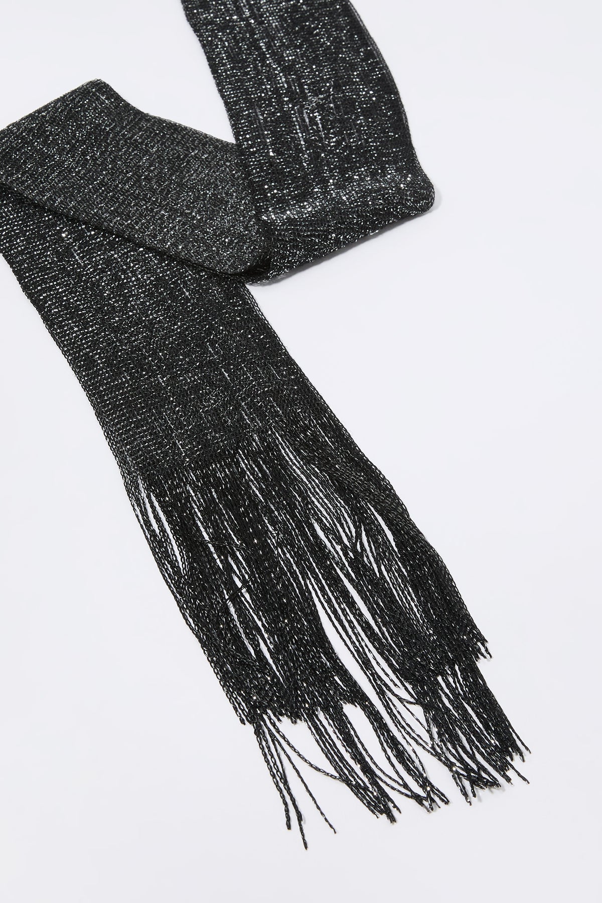 Metallic Fringe Scarf