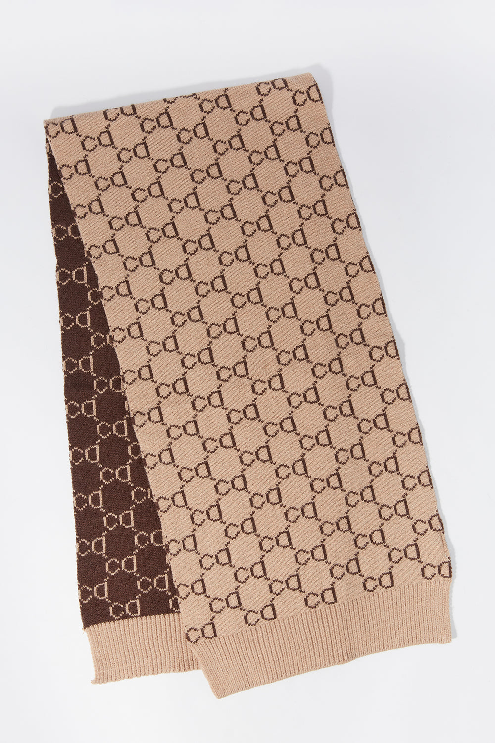 Tan Print Scarf Tan Print Scarf 1