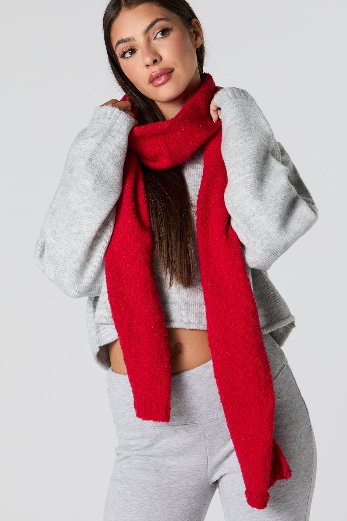 Thin Knit Scarf