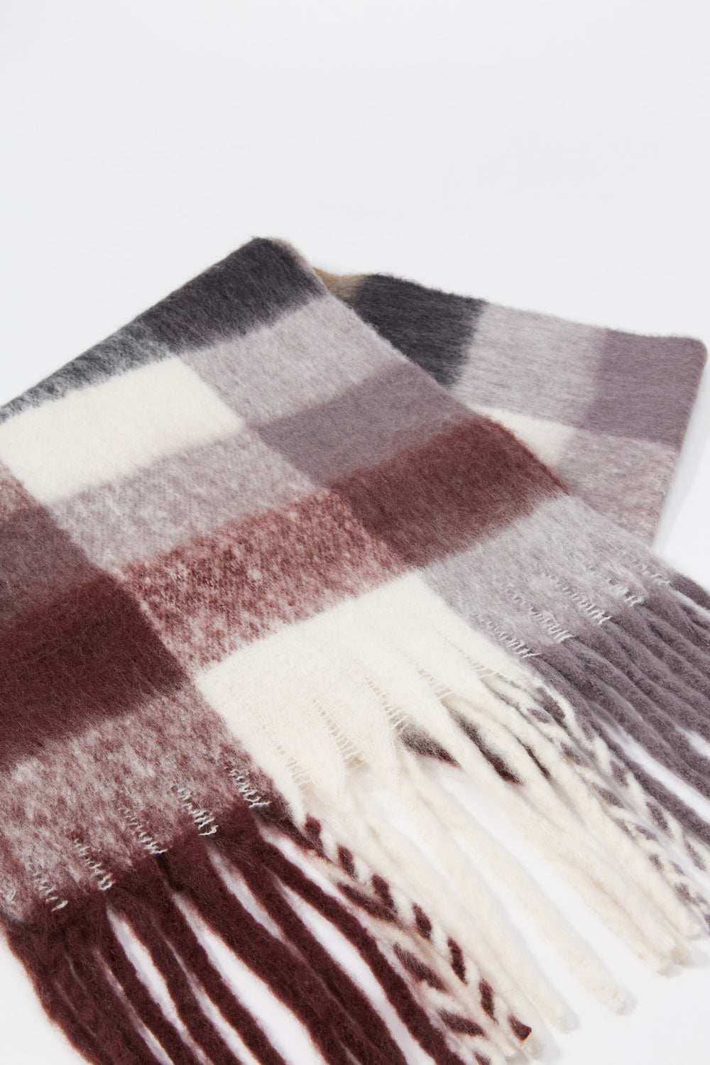 Plaid Brushed Scarf Plaid Brushed Scarf 5