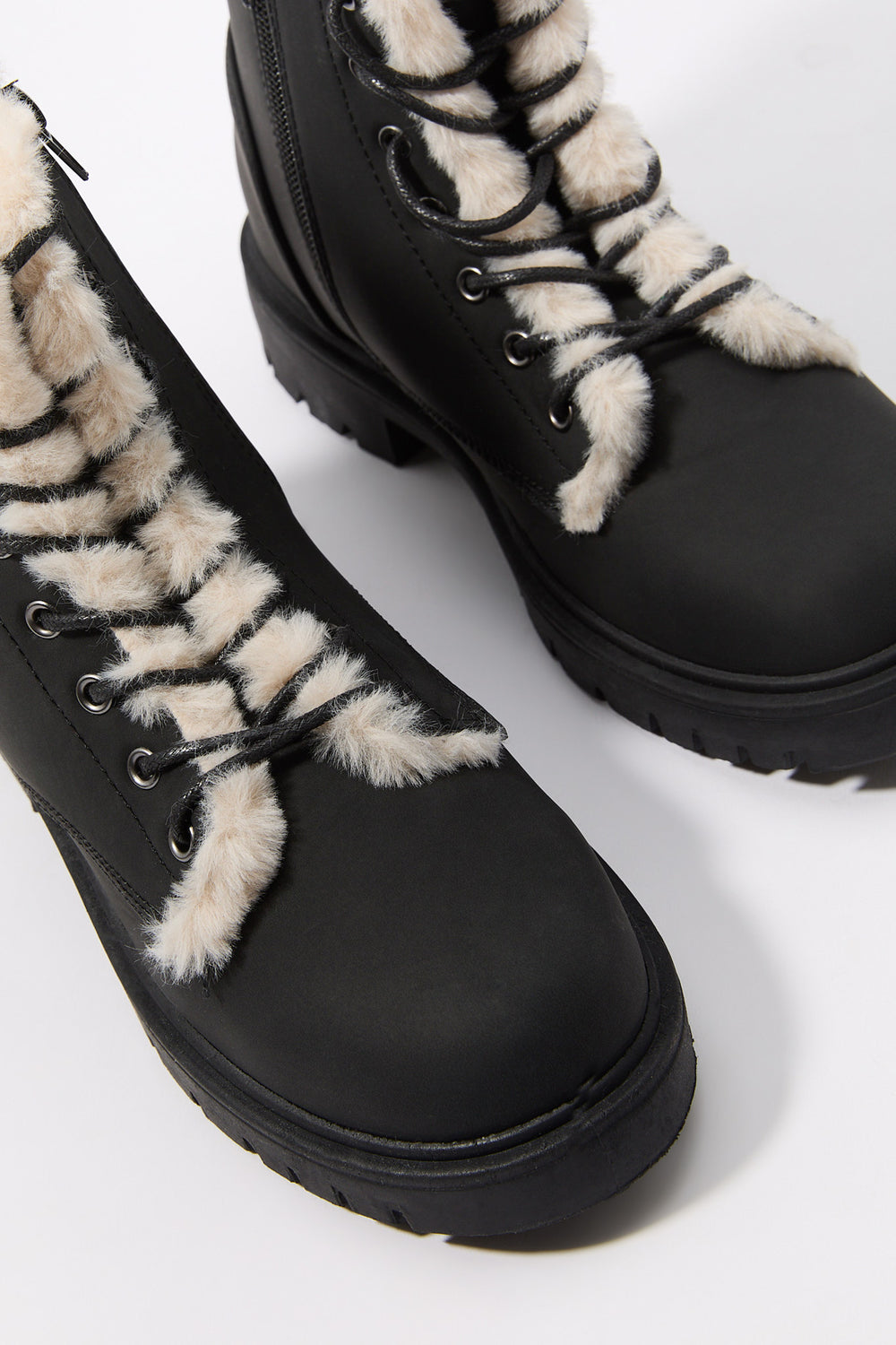 Faux Fur Lined Lace Up Boot Faux Fur Lined Lace Up Boot 8