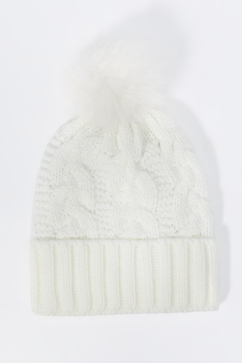 Cable Knit Beanie with Pom Pom Cable Knit Beanie with Pom Pom 4